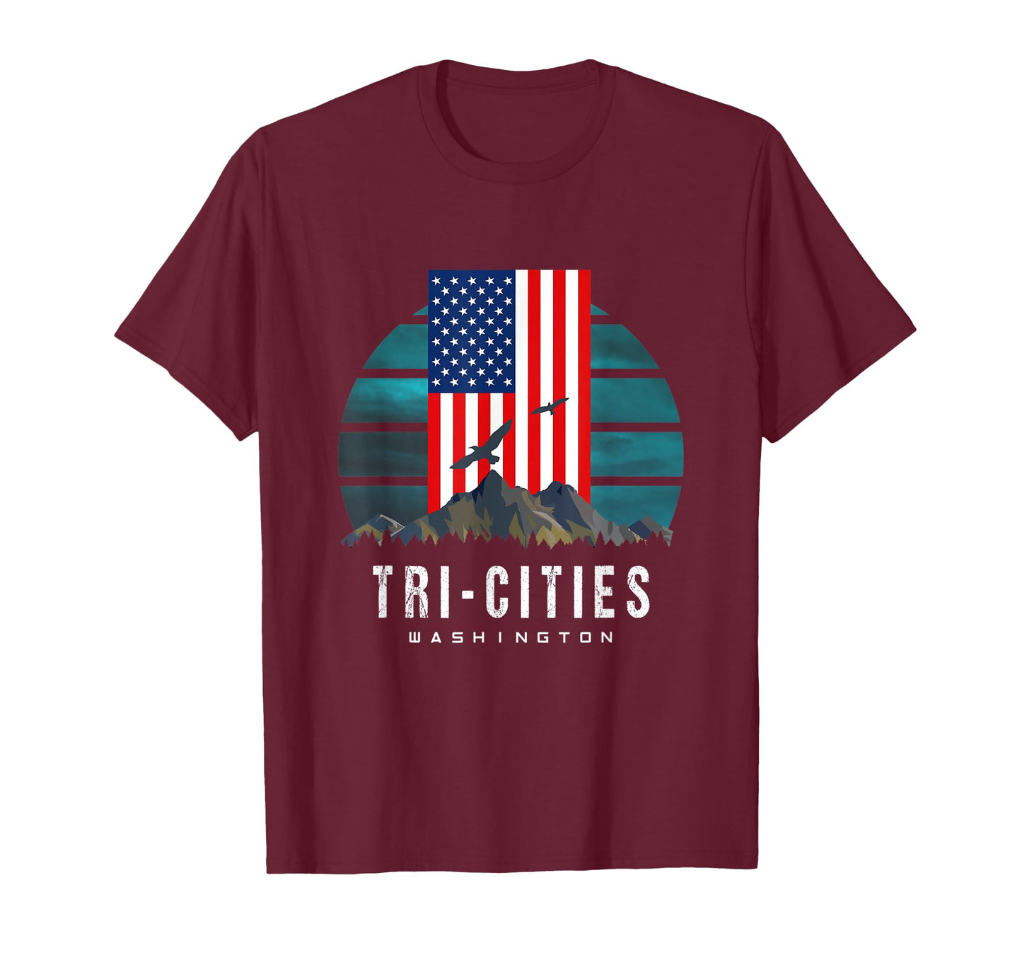Tri-Cities Washington US American Mountain T-Shirt