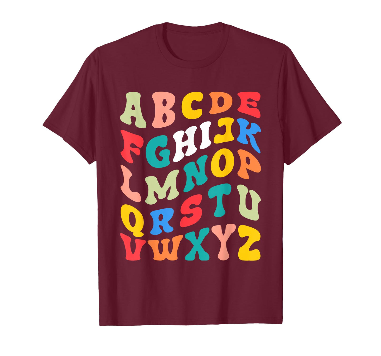 Alphabet Hi Back To School ABC Pre K Kindergarten Teacher Men Women Kids T-Shirt
