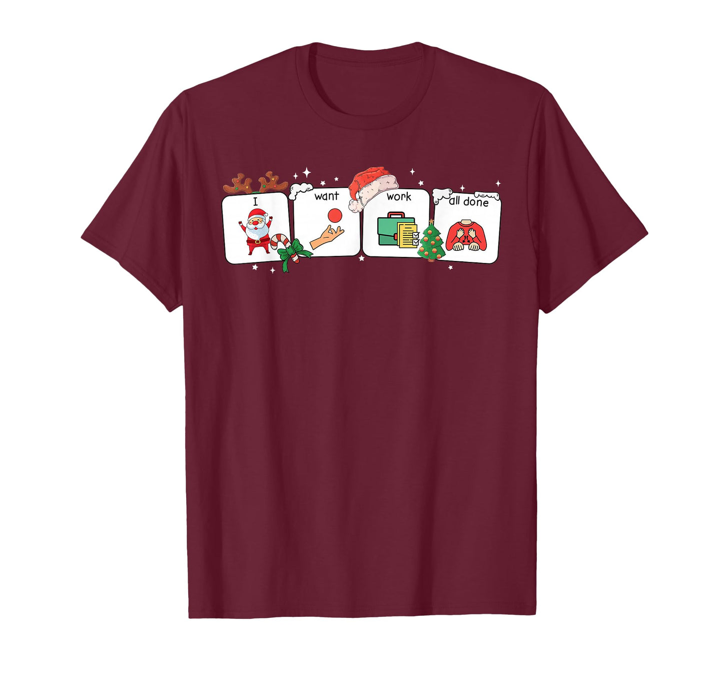 Christmas Santa Special Education Funny SPED Teacher Xmas PJ T-Shirt