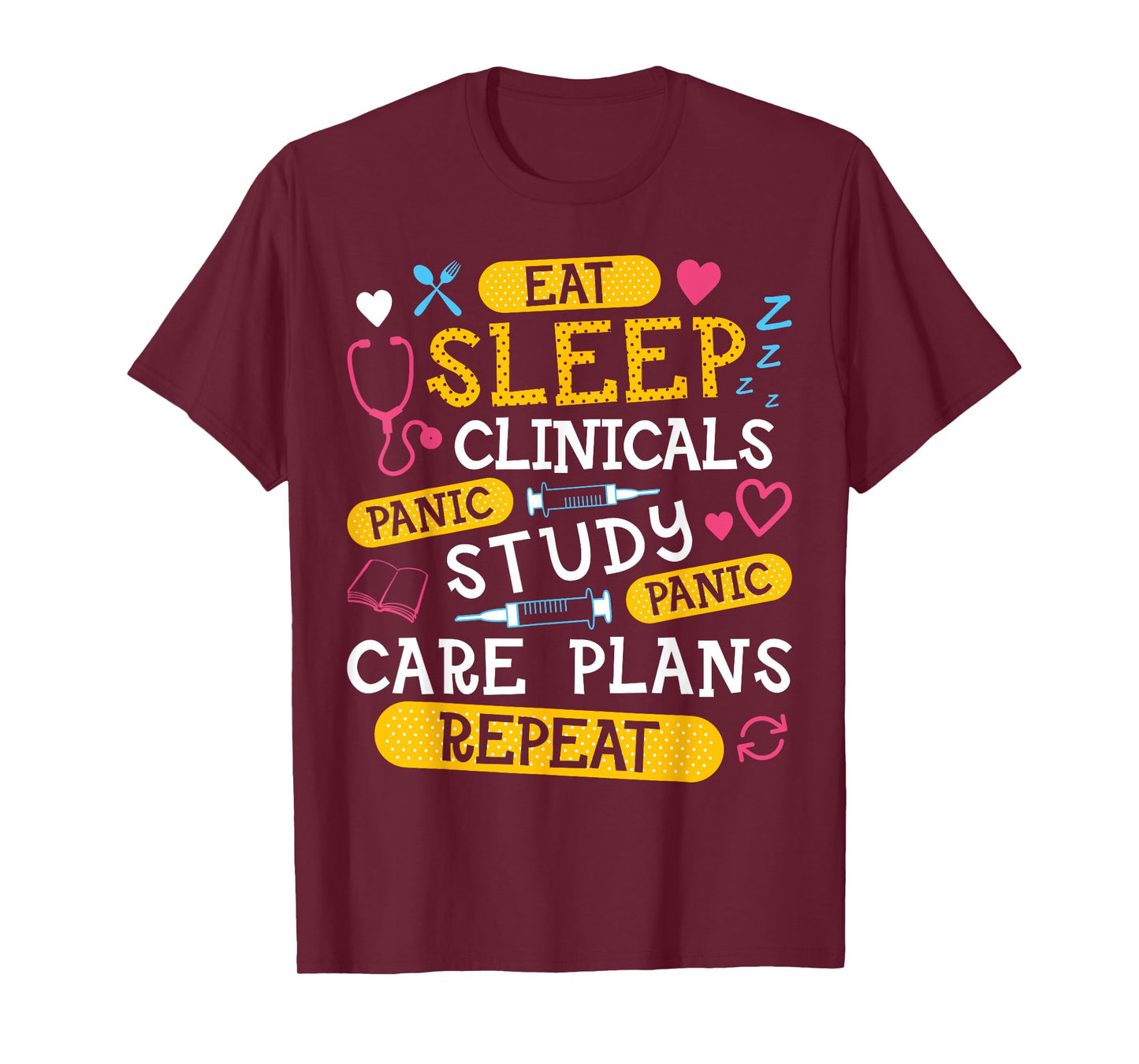 Clinicals Nurse Funny RN Nursing School Women CNA LPN Nurses T-Shirt