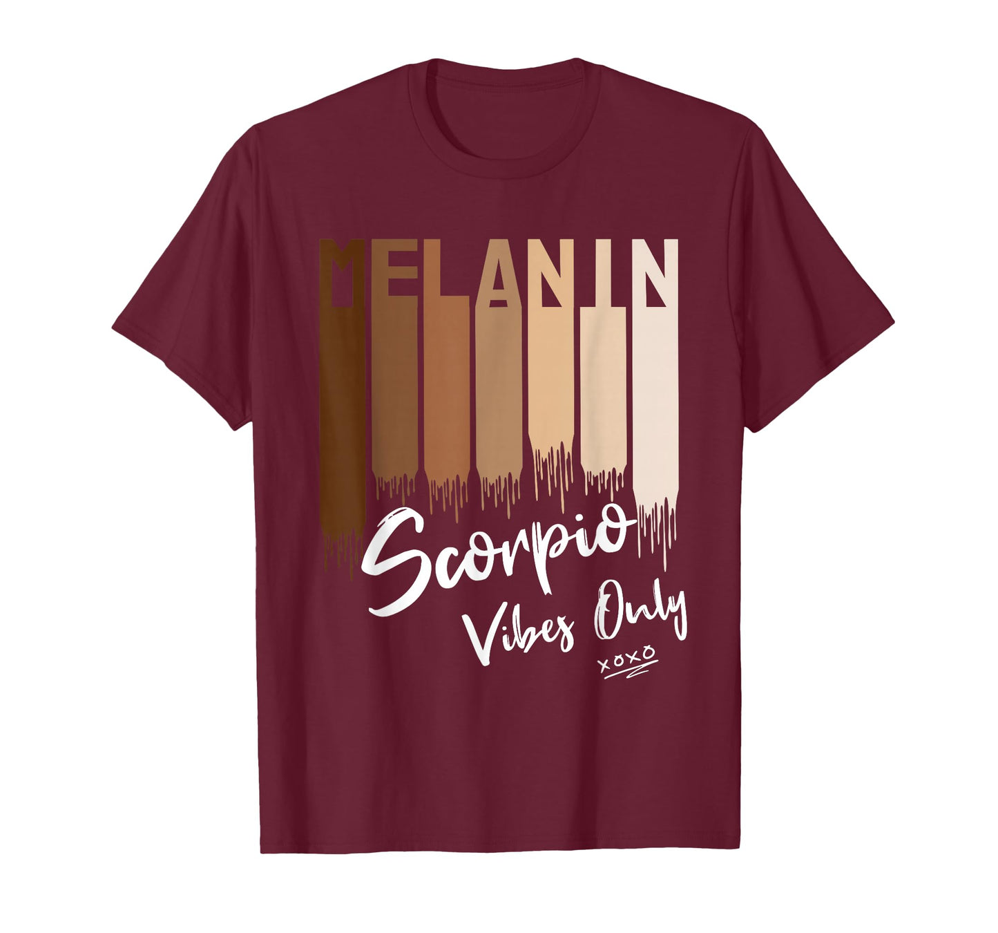 Melanin Scorpio Vibes Only Zodiac Sign for Black Women T-Shirt