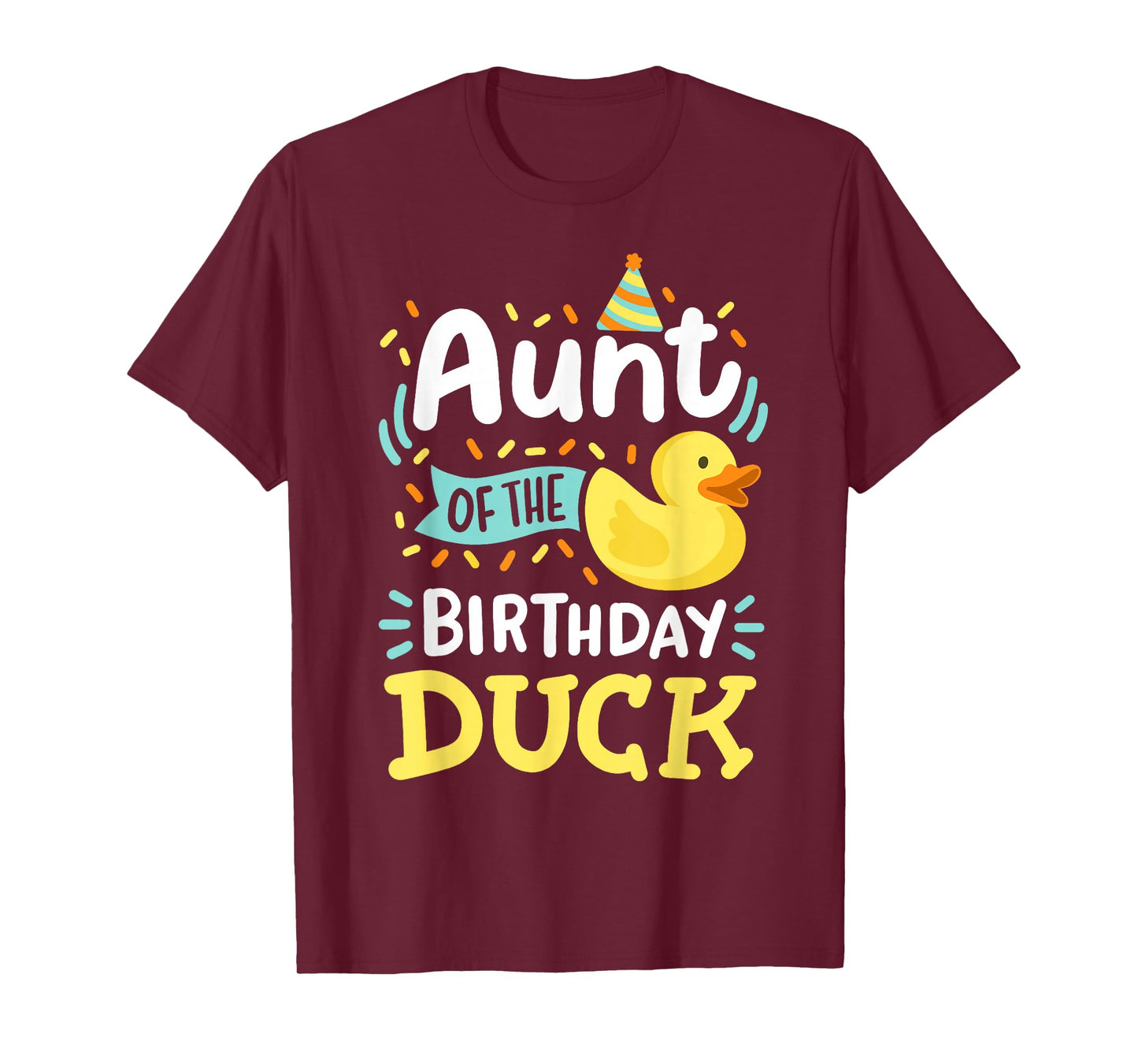 Aunt Of The Birthday Duck Boy Rubber Duck Bday Family T-Shirt