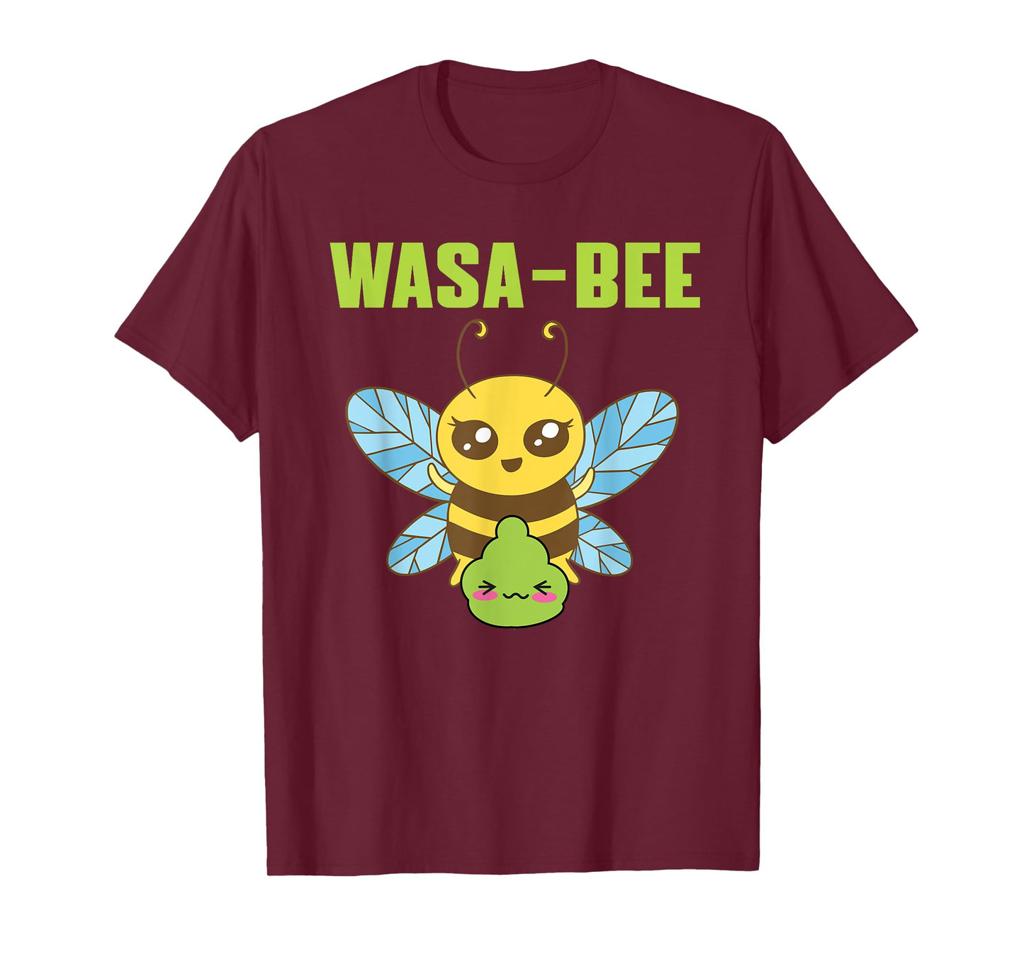 Cute Wasabi Bee Pun Costume Love Spicy Food Japan T-Shirt