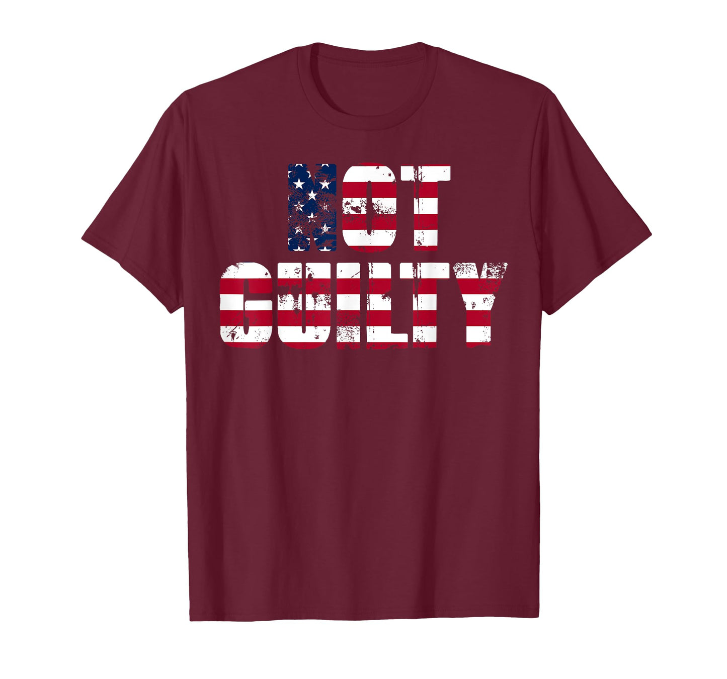 Not Guilty American Flag Women Men T-Shirt
