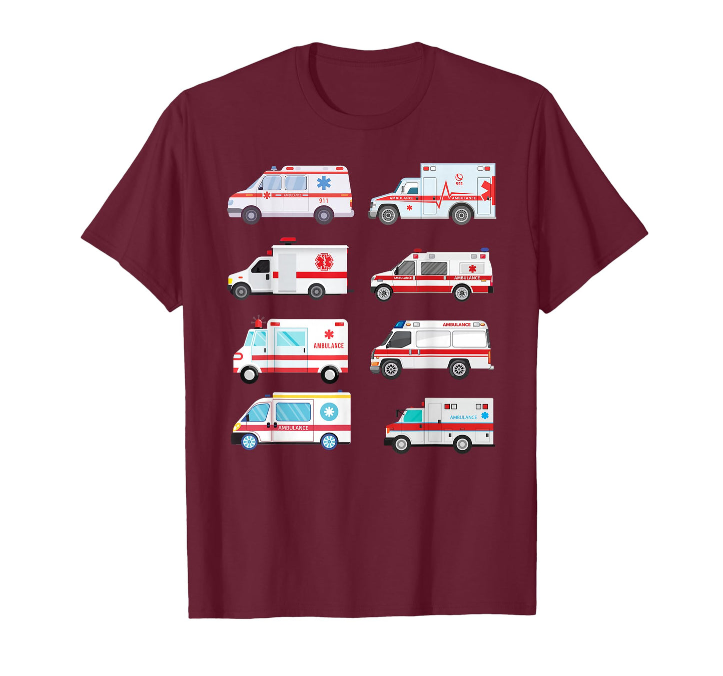 Ambulance Truck Birthday EMT for Boys Girls Toddlers T-Shirt