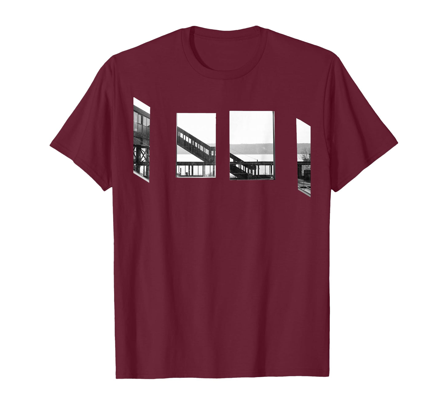 Black and White Industrial Urban Street Tee-Shirt T-Shirt