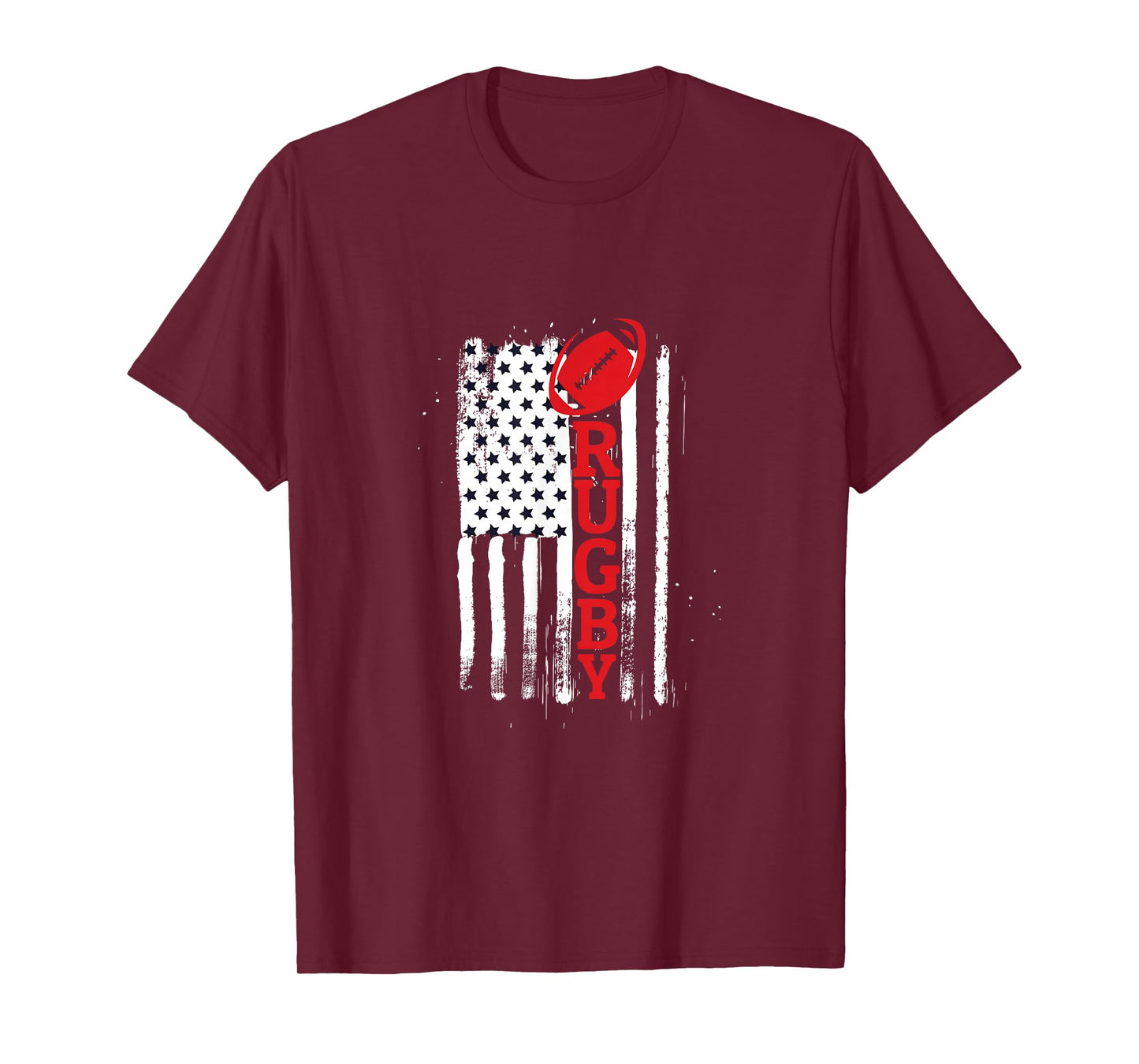 USA Flags Rugby Vintage Gift Fun T-Shirt