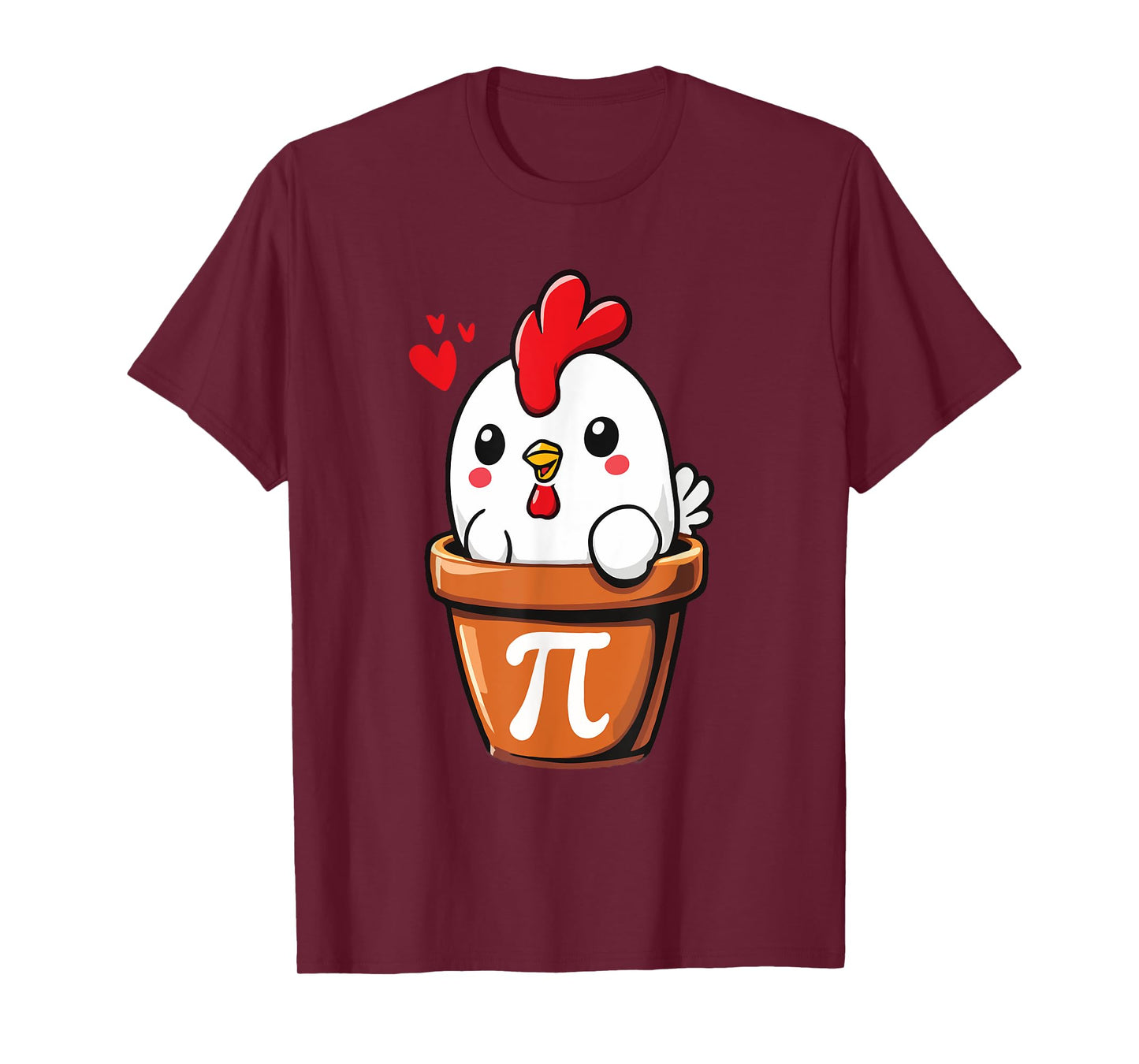 Chicken Pot Pie Funny School Math Puns Chicken Pot Pi T-Shirt