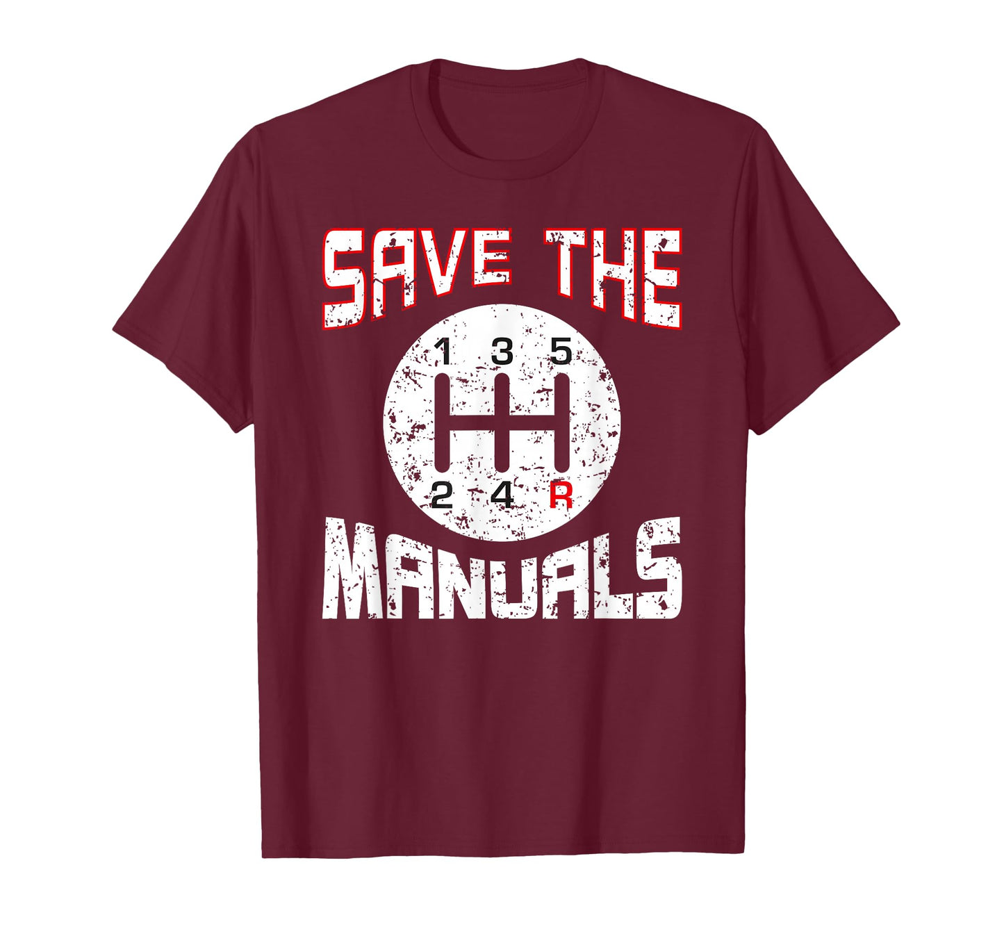 Save The Manuals TShirt Funny Three Pedals Car Guys T-Shirt T-Shirt