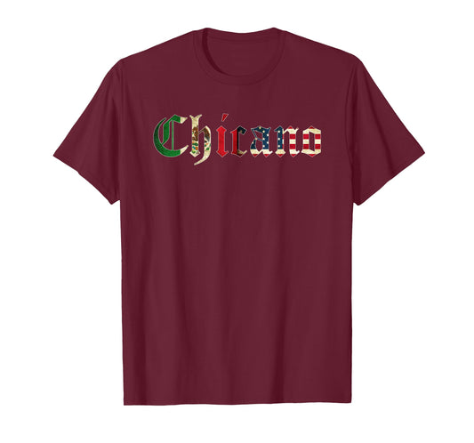 Chicano Mexican American Flag T-Shirt