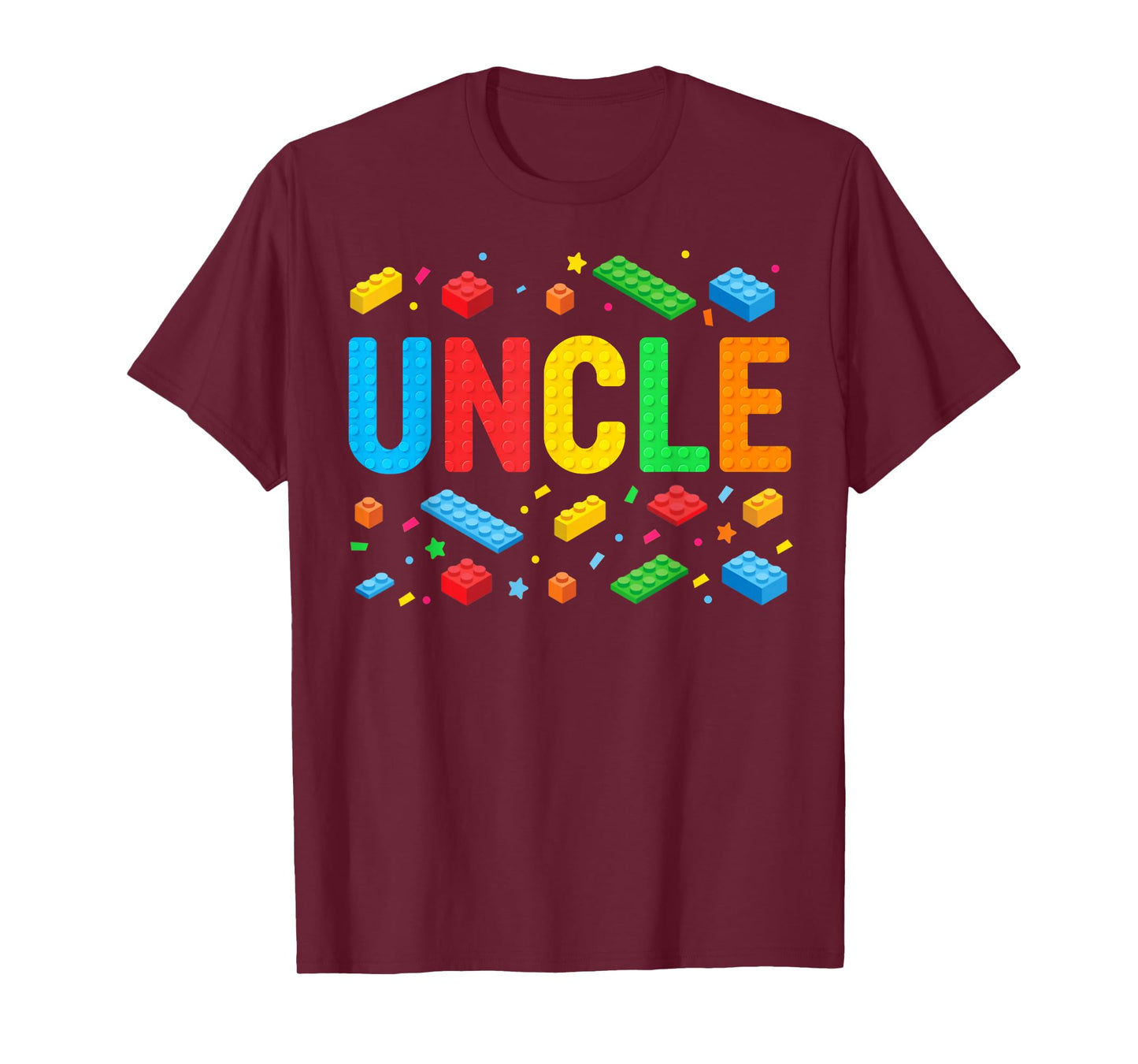 Uncle Master Builder Building Bricks Blocks Family Matching T-Shirt