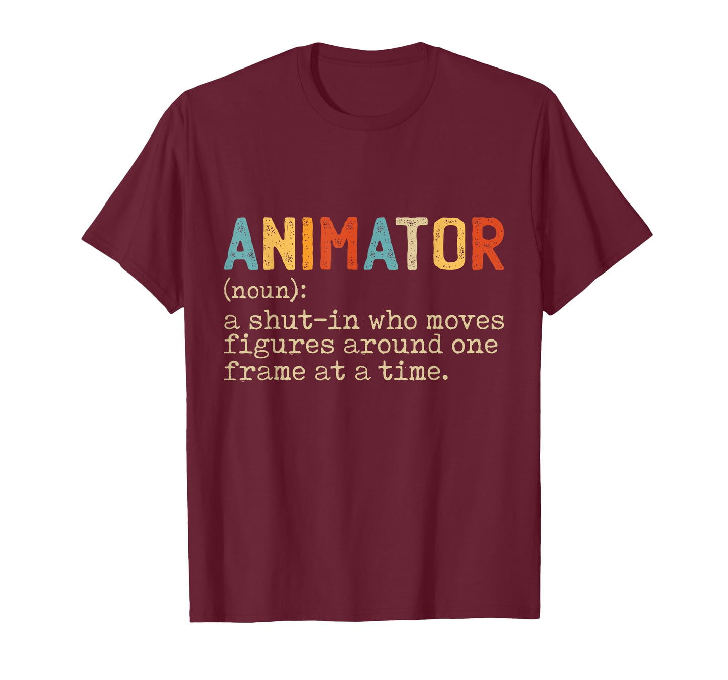 Animation Graphic Artist Gifts & Apparel Unisex Adult Black T-Shirt