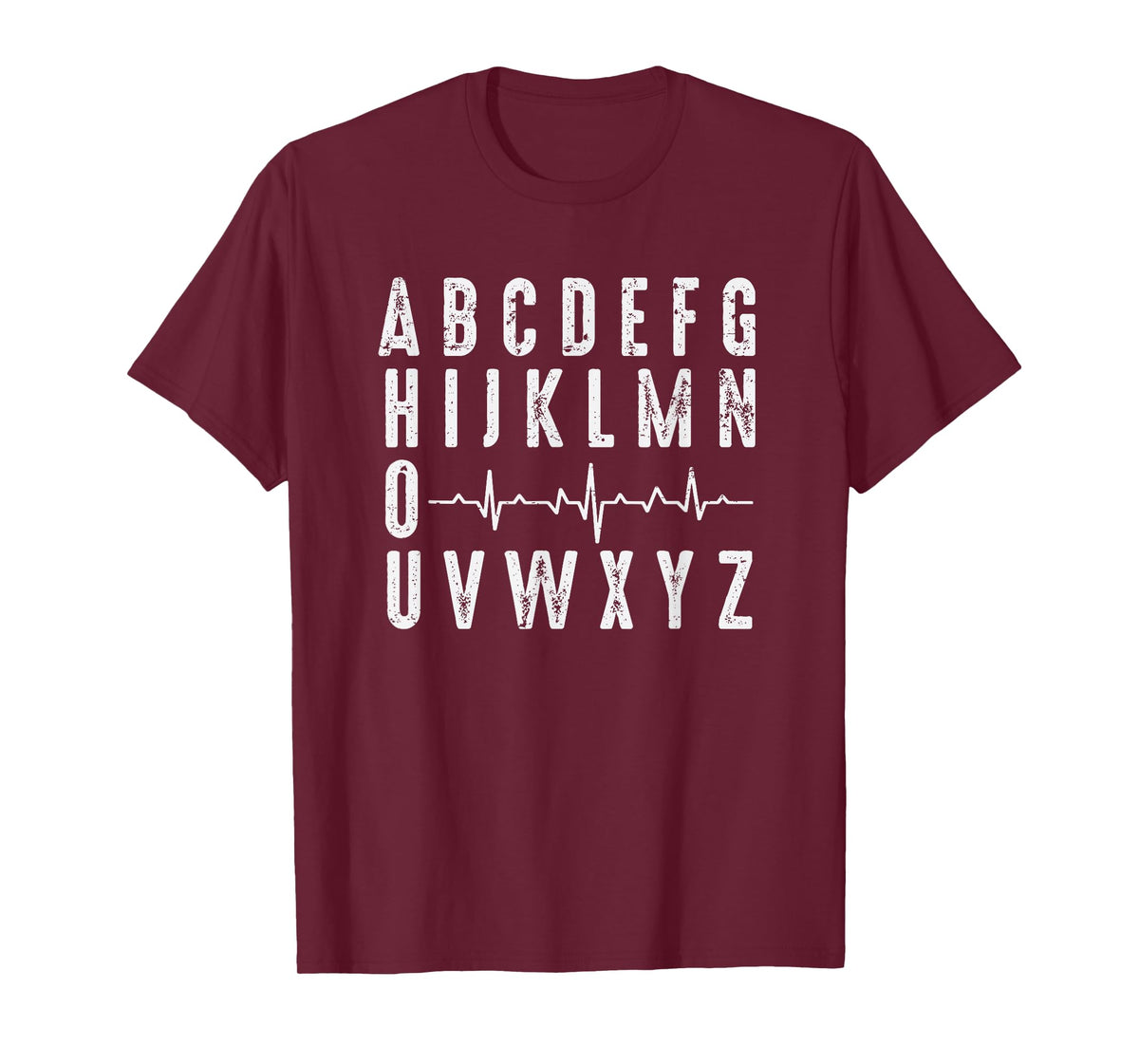 Nurse ABC's Funny PQRST ECG Heart Rhythm T-Shirt