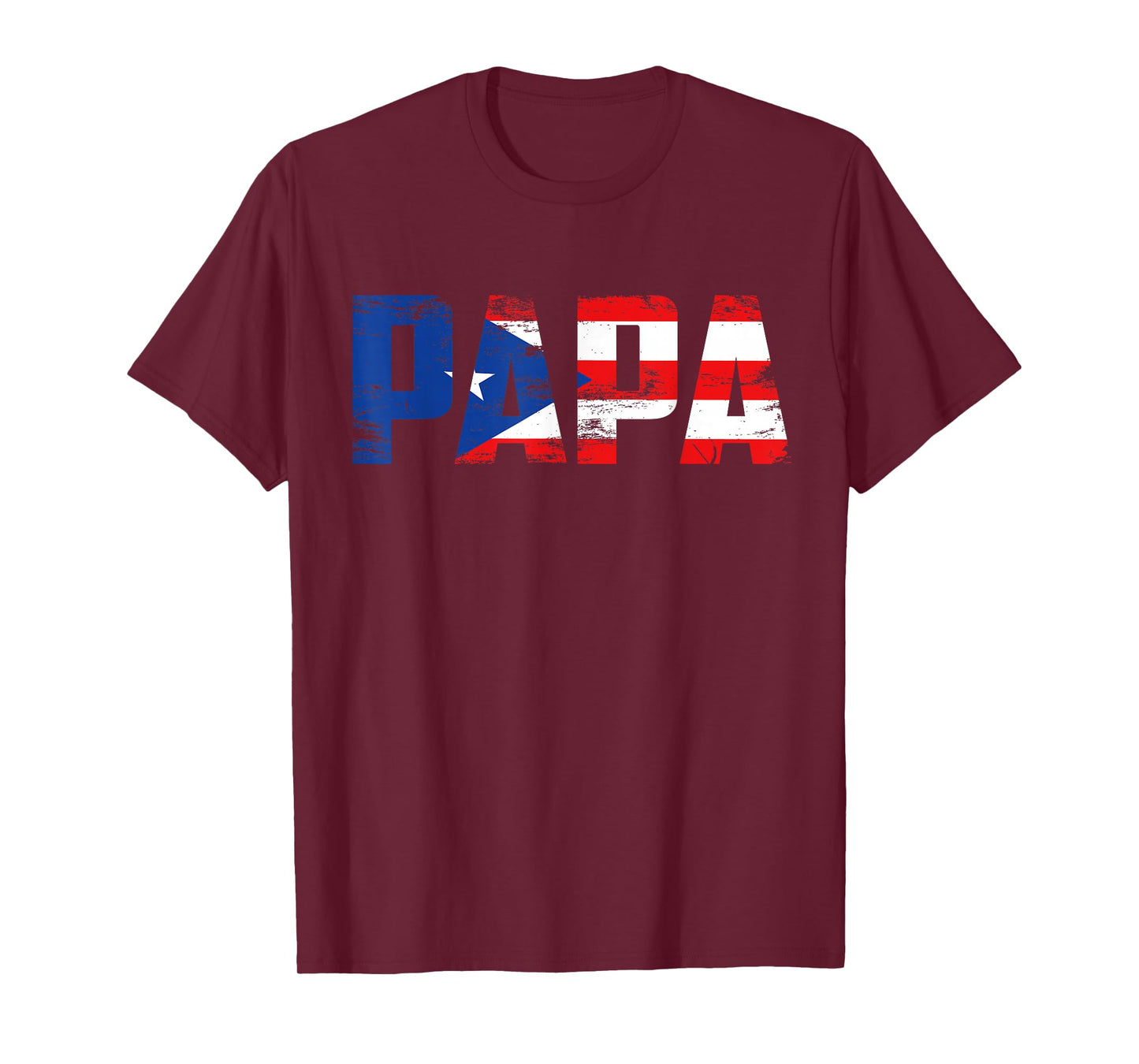 Papa Puerto Rico Flag Pride Fathers Day Puerto Rican Men T-Shirt