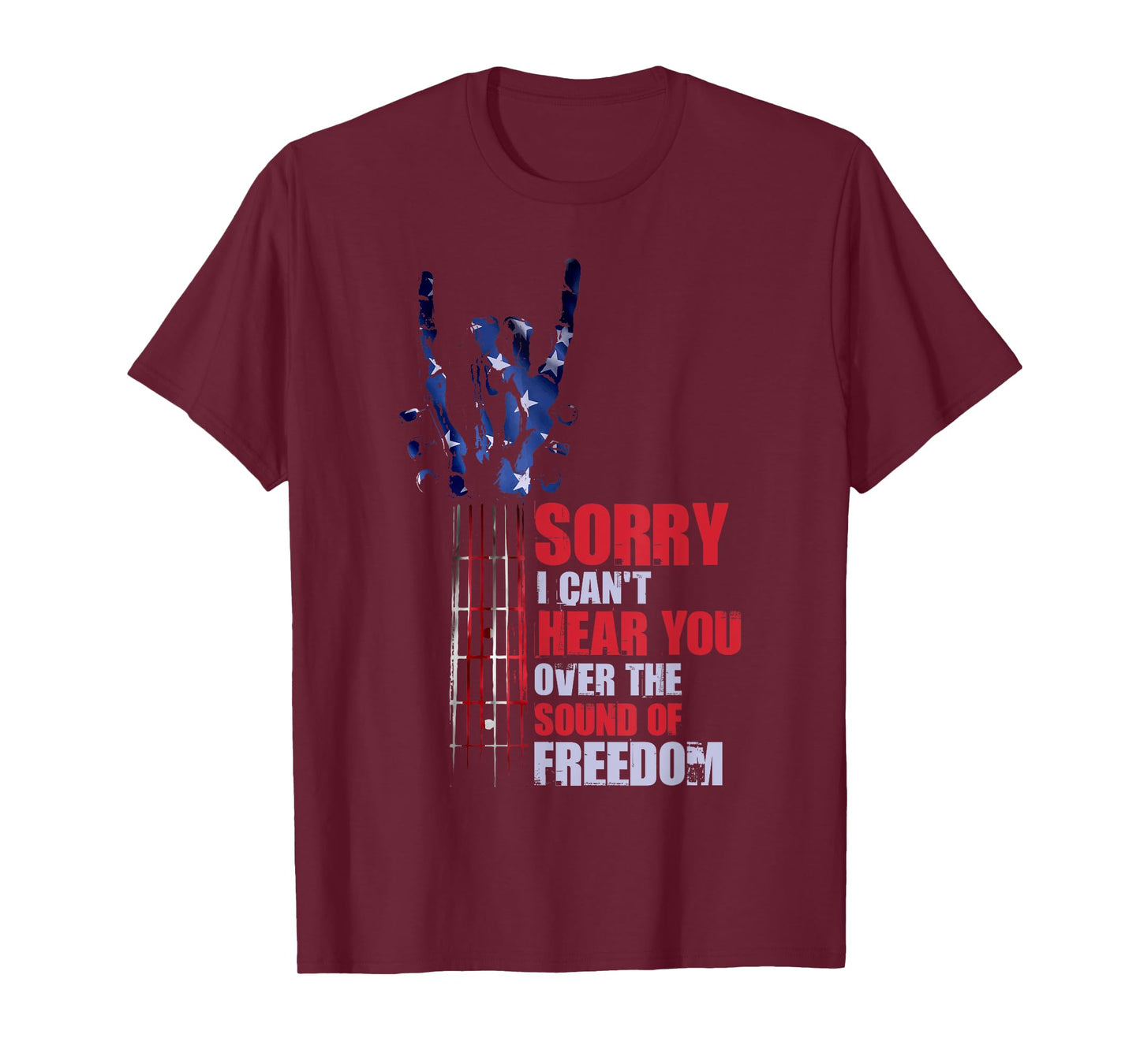 Guitarist 4th Of July American Flag Guitar T-Shirt