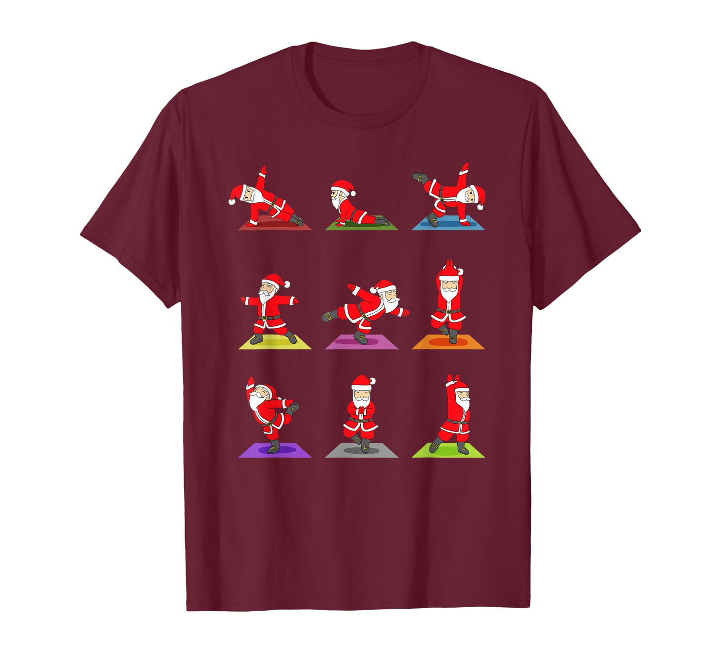 Christmas Yoga Santa Claus Xmas Gift T-Shirt