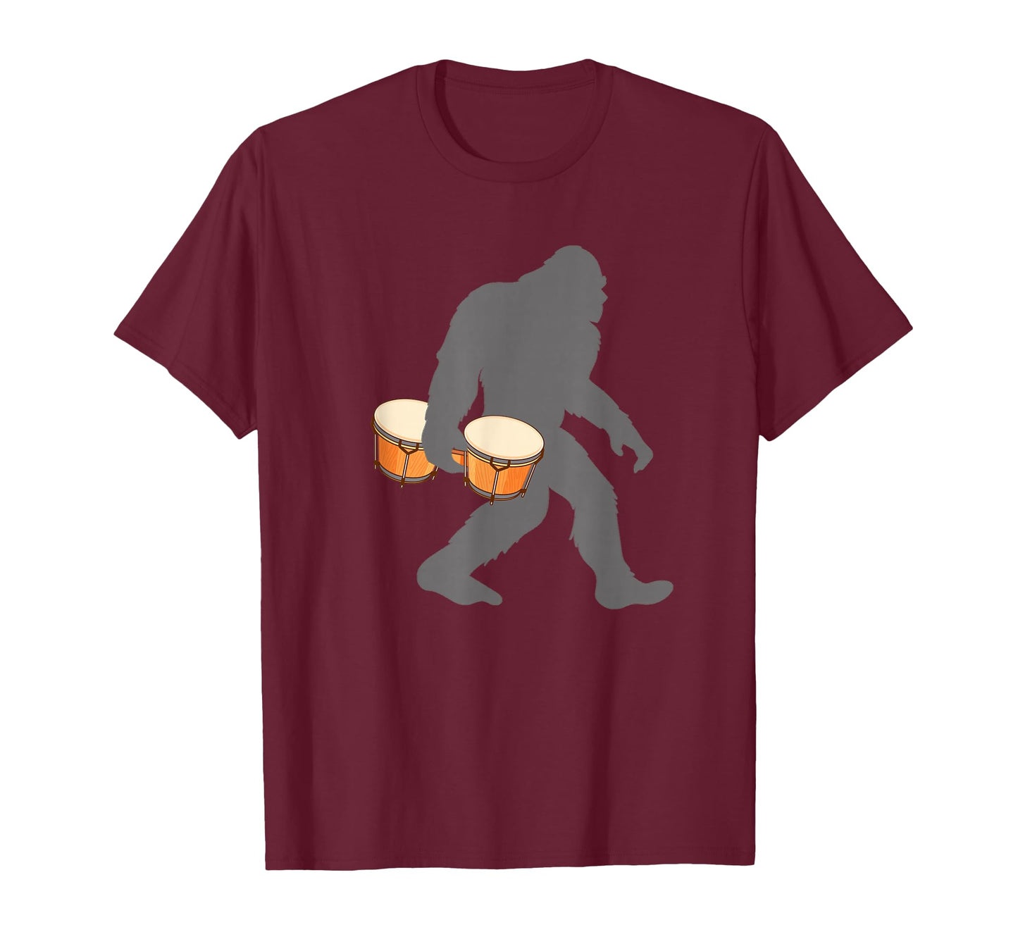 Funny Bongo Drummer Monster with Bongos T-Shirt