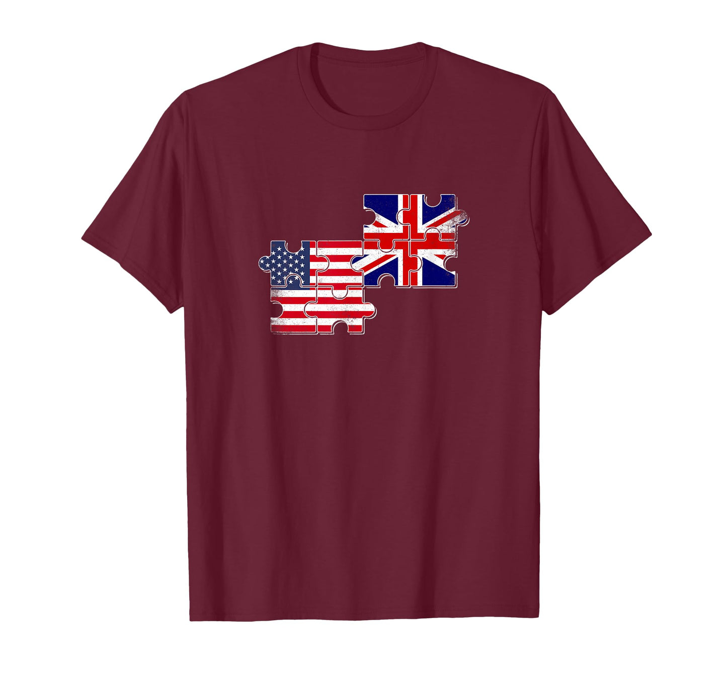Great Britain USA Flag British Roots American T-Shirt