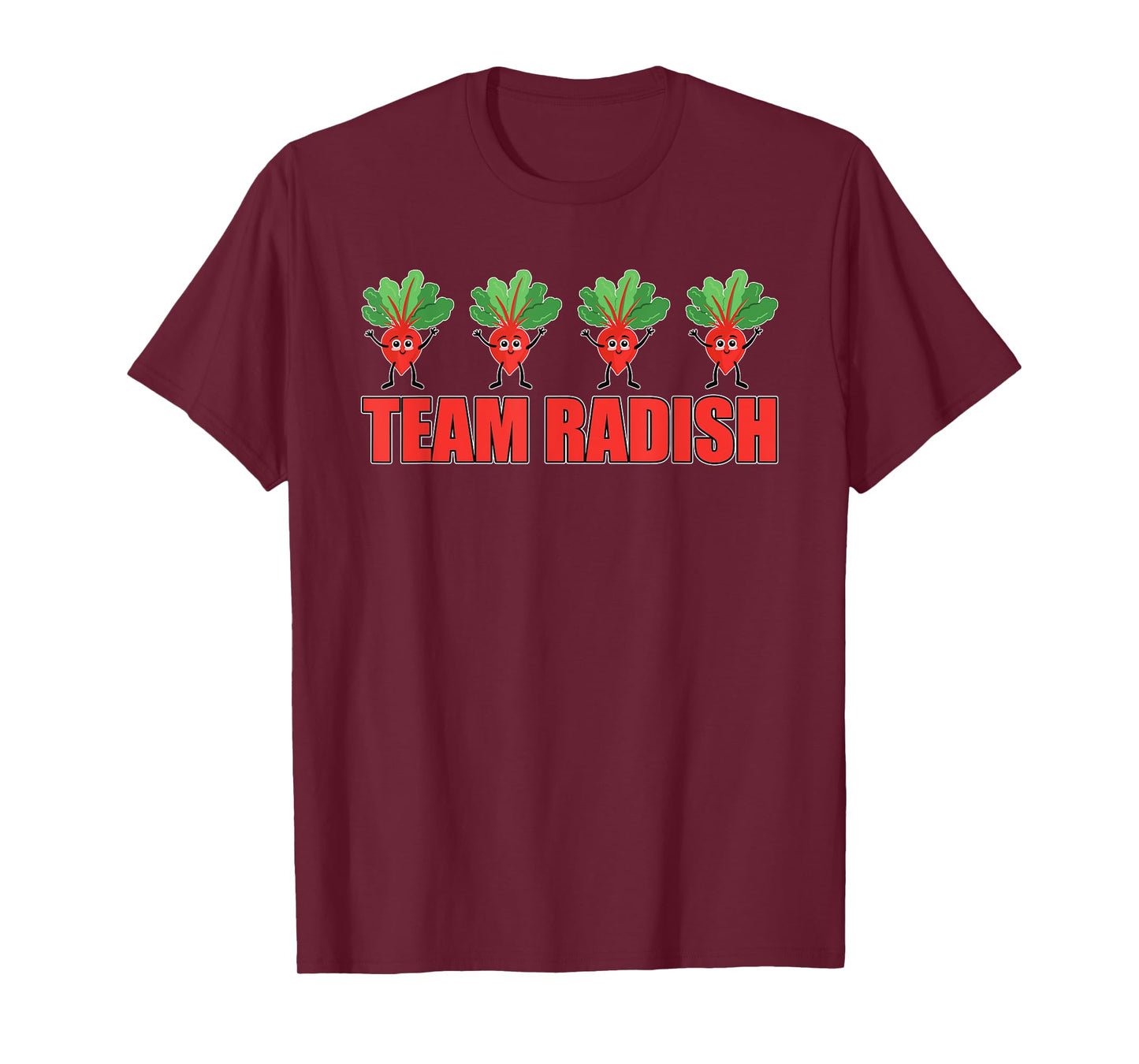 Cute Team Radish Apparel Vegetable Lover Radishes T-Shirt