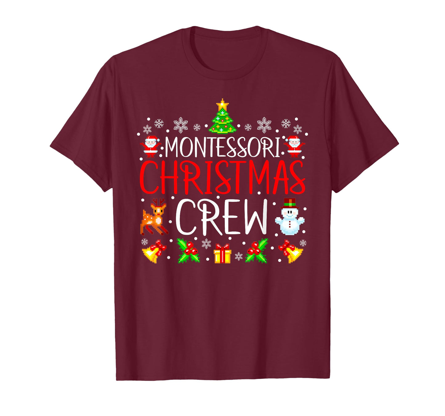 Montessori Christmas Crew Matching Xmas T-Shirt