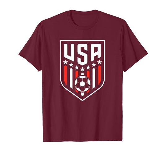 American Flag Soccer Team Boys Men Women Girls Soccer T-Shirt