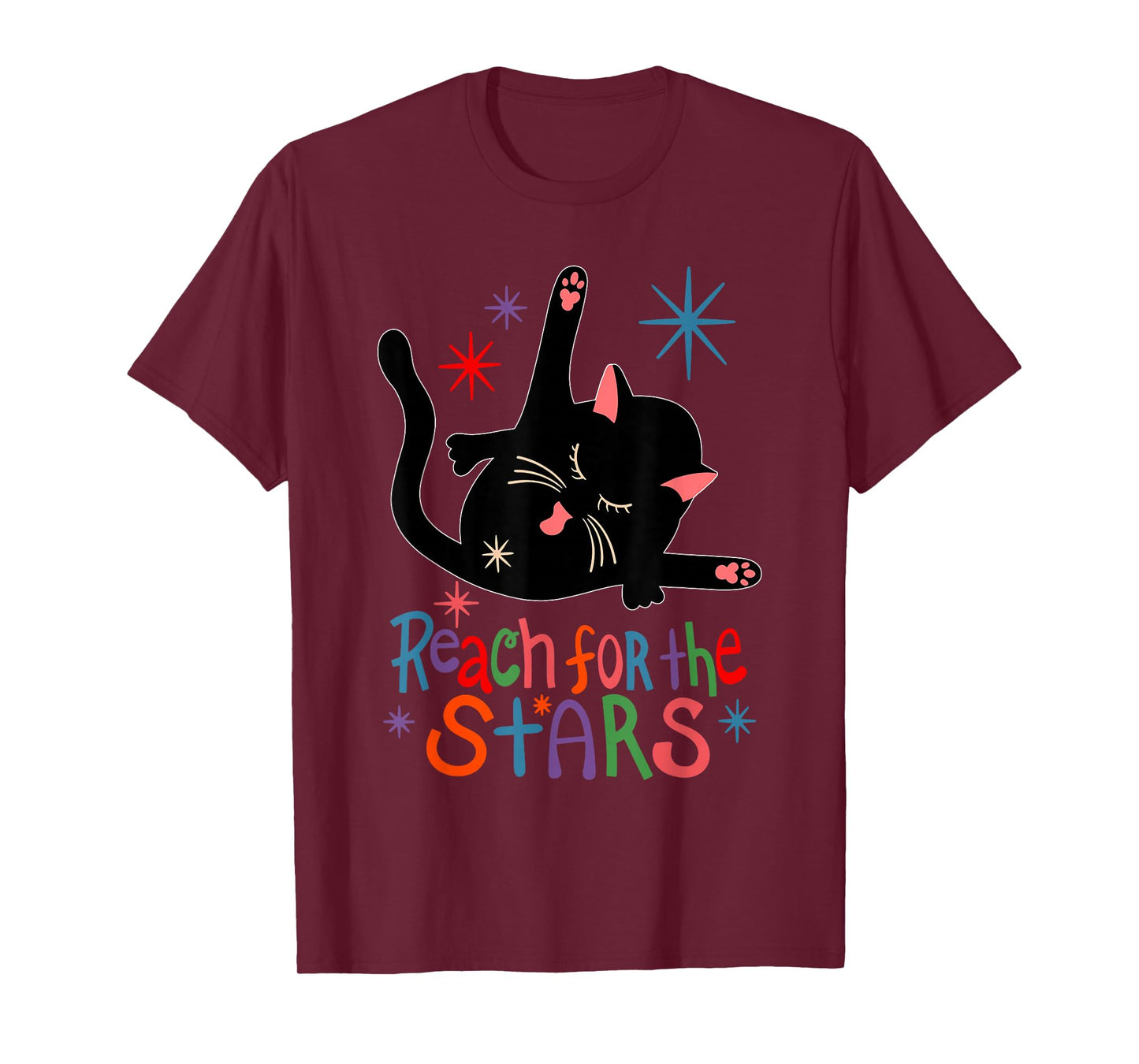 Reach for The Stars Funny Cat T-Shirt