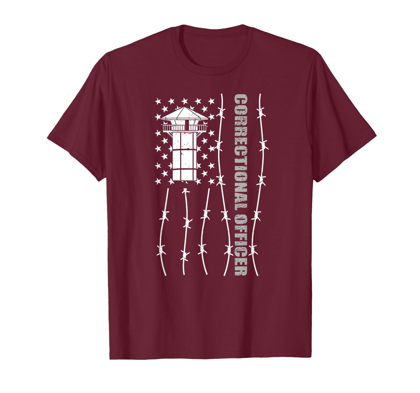American Flag Correctional Officer - Corrections USA Flag T-Shirt
