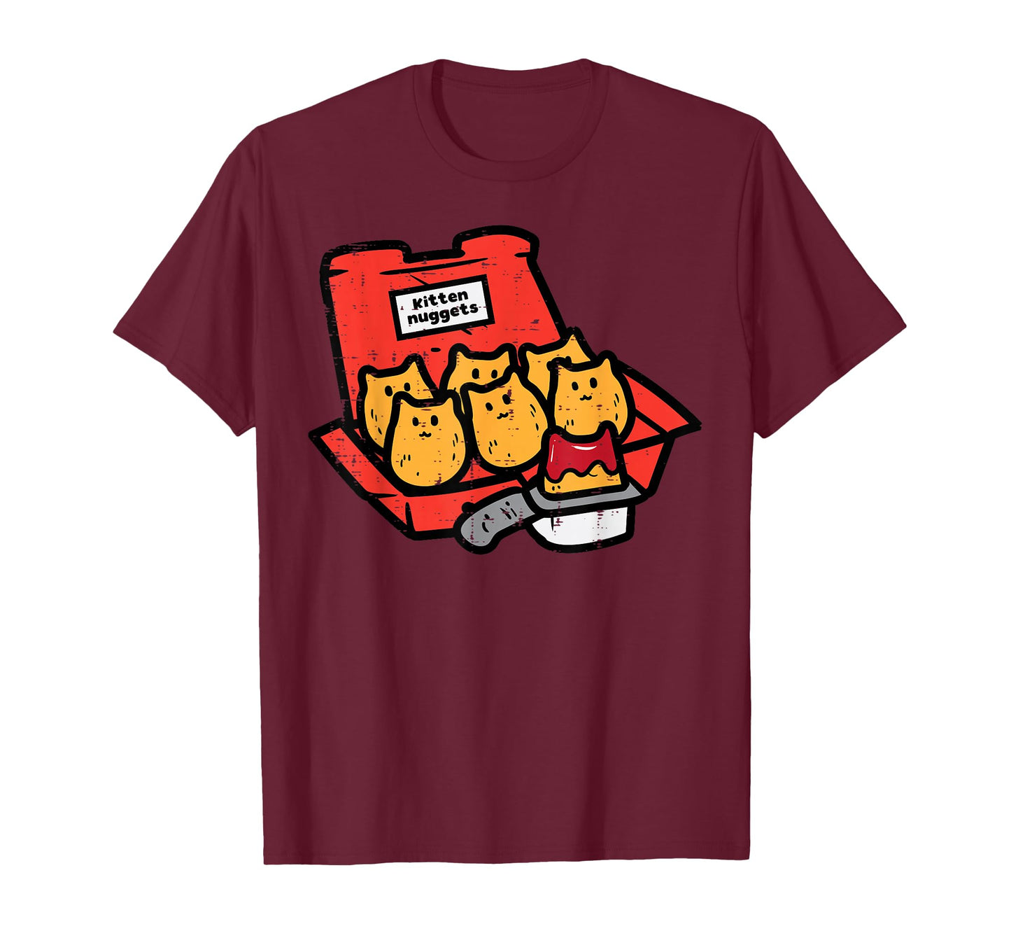 Kitten Nuggets Cute Fast Food Cat Food Lover Girls Boys Kids T-Shirt