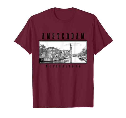 Amsterdam Netherlands Photo Vintage Amsterdam T-Shirt