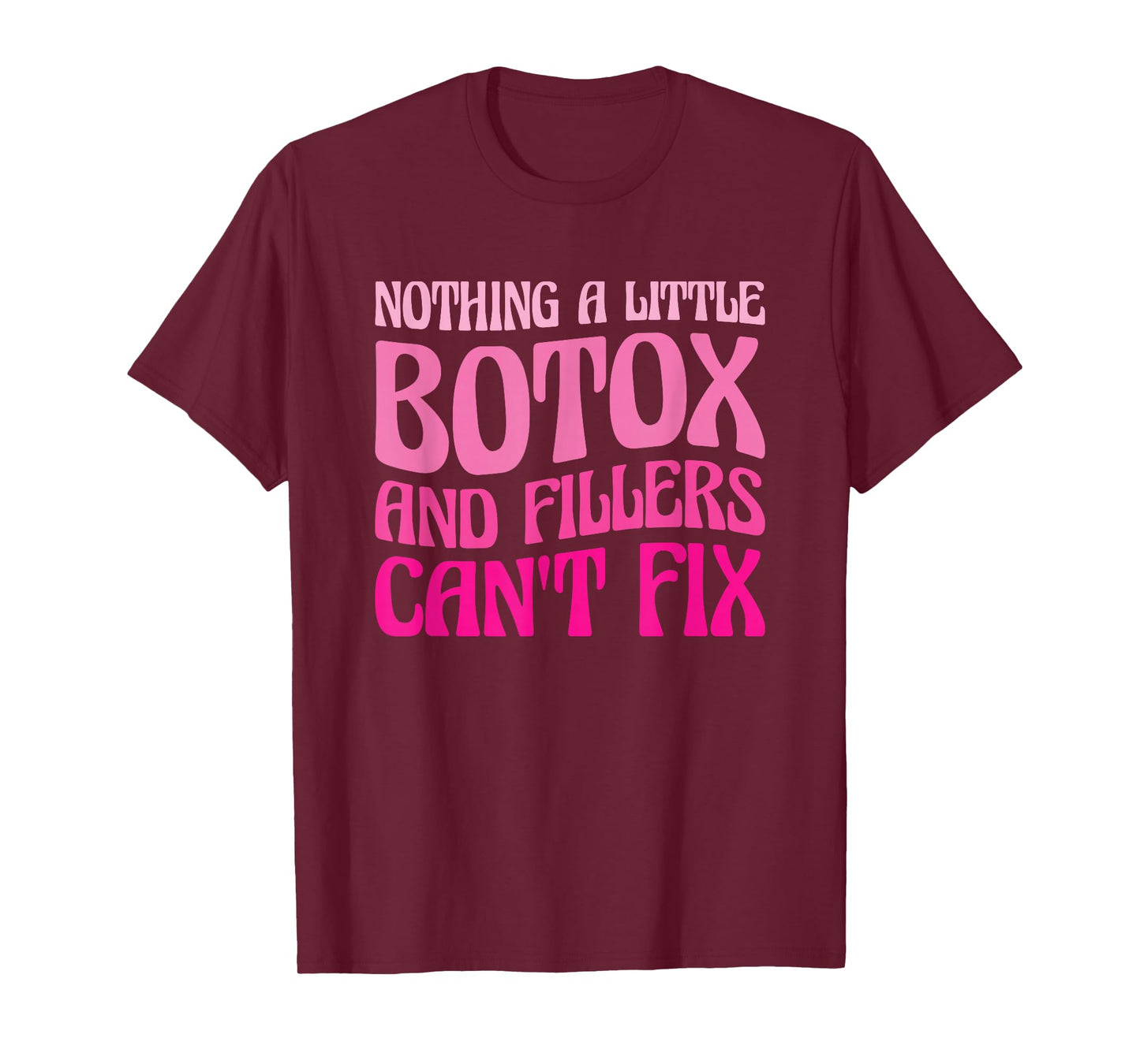 Cute Botox Lover Gifts for Aesthetic Nurses Black Modern Letter Print T-Shirt