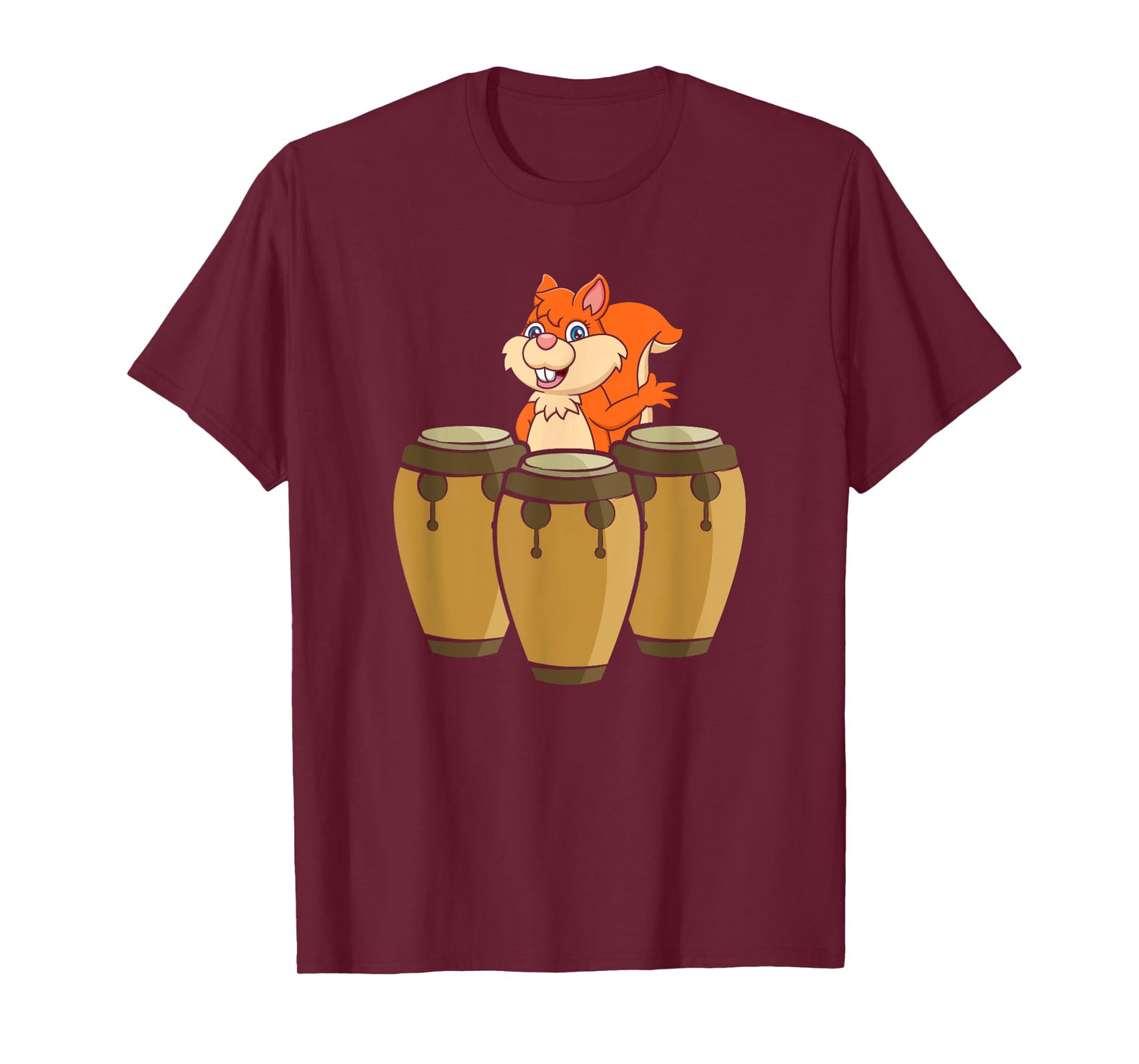 Conga Drummer Squirrel Congas & Squirrel Lover Conga Drummer T-Shirt