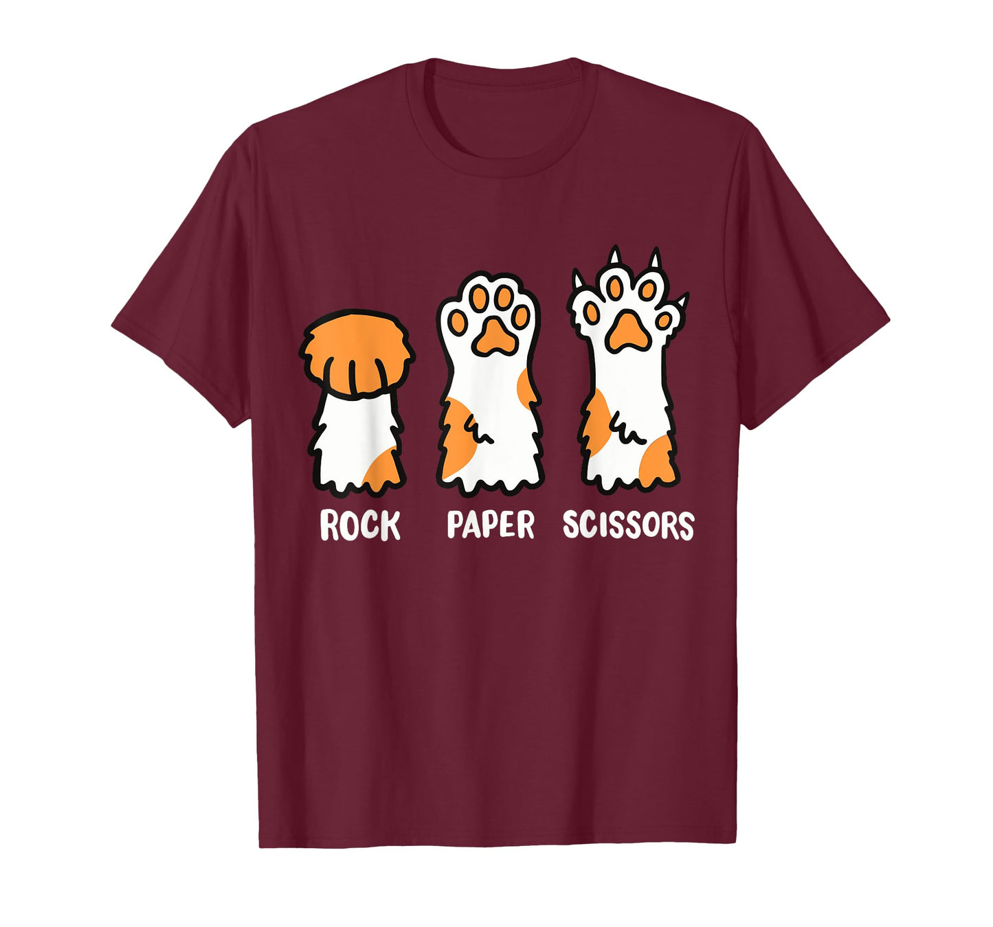 Cat Cats Cat Lover Cat Owner Rock Paper Scissors Funny T-Shirt