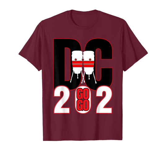 Washington DC Nations Capitol Conga Drums Go Go Music 202 T-Shirt