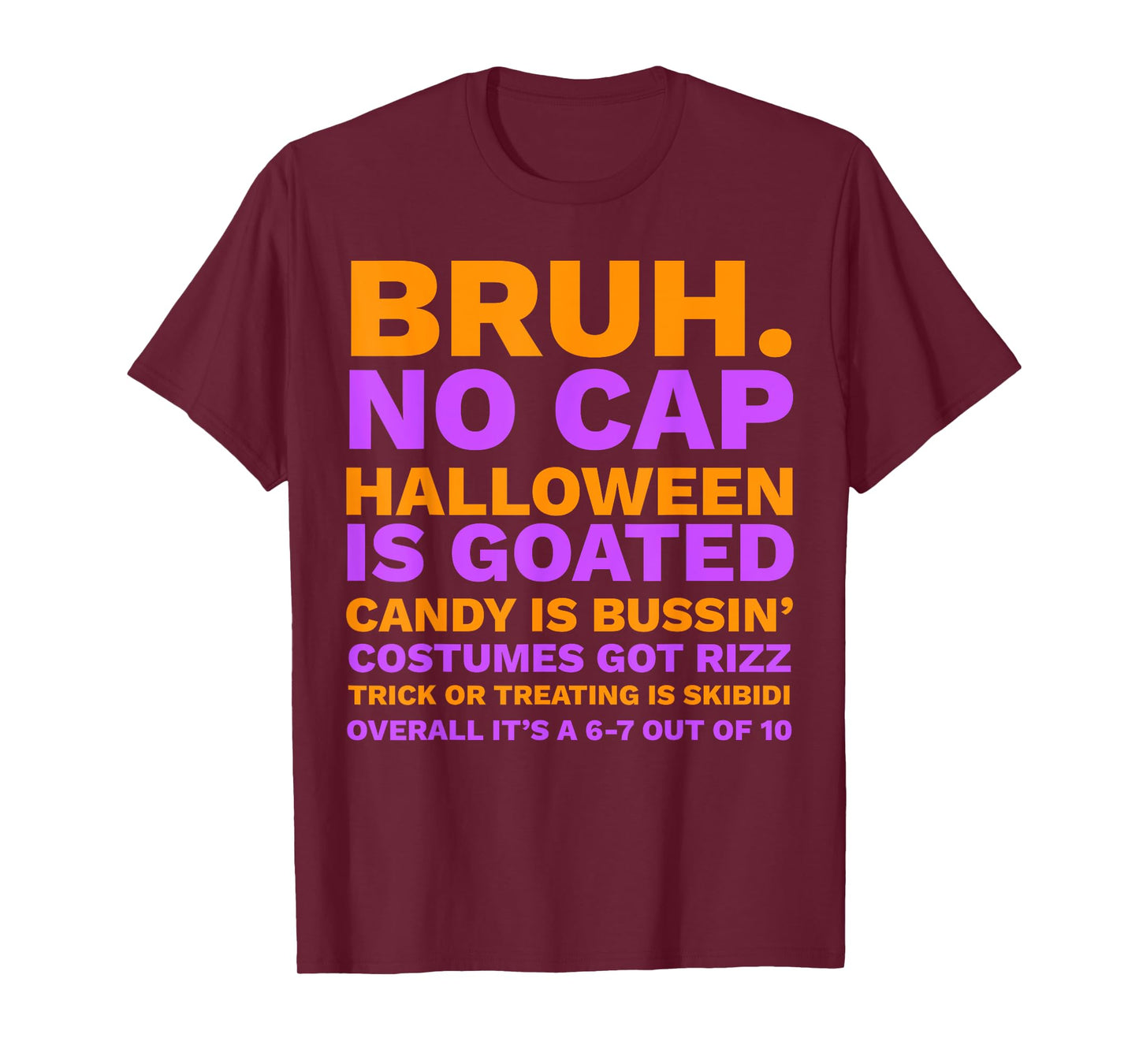 Funny Middle School Generation Alpha Gen A Slang Halloween T-Shirt