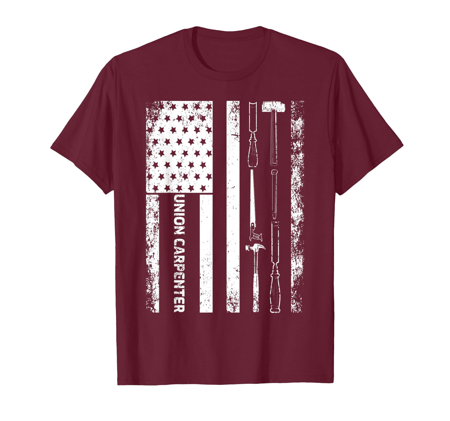 Vintage USA American Flag Union Carpenter T-Shirt