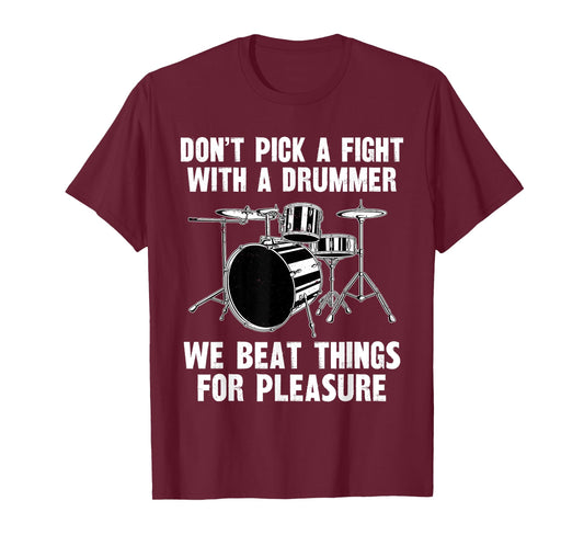 Drums Funny Drummer Drumming Percussionist T-Shirt