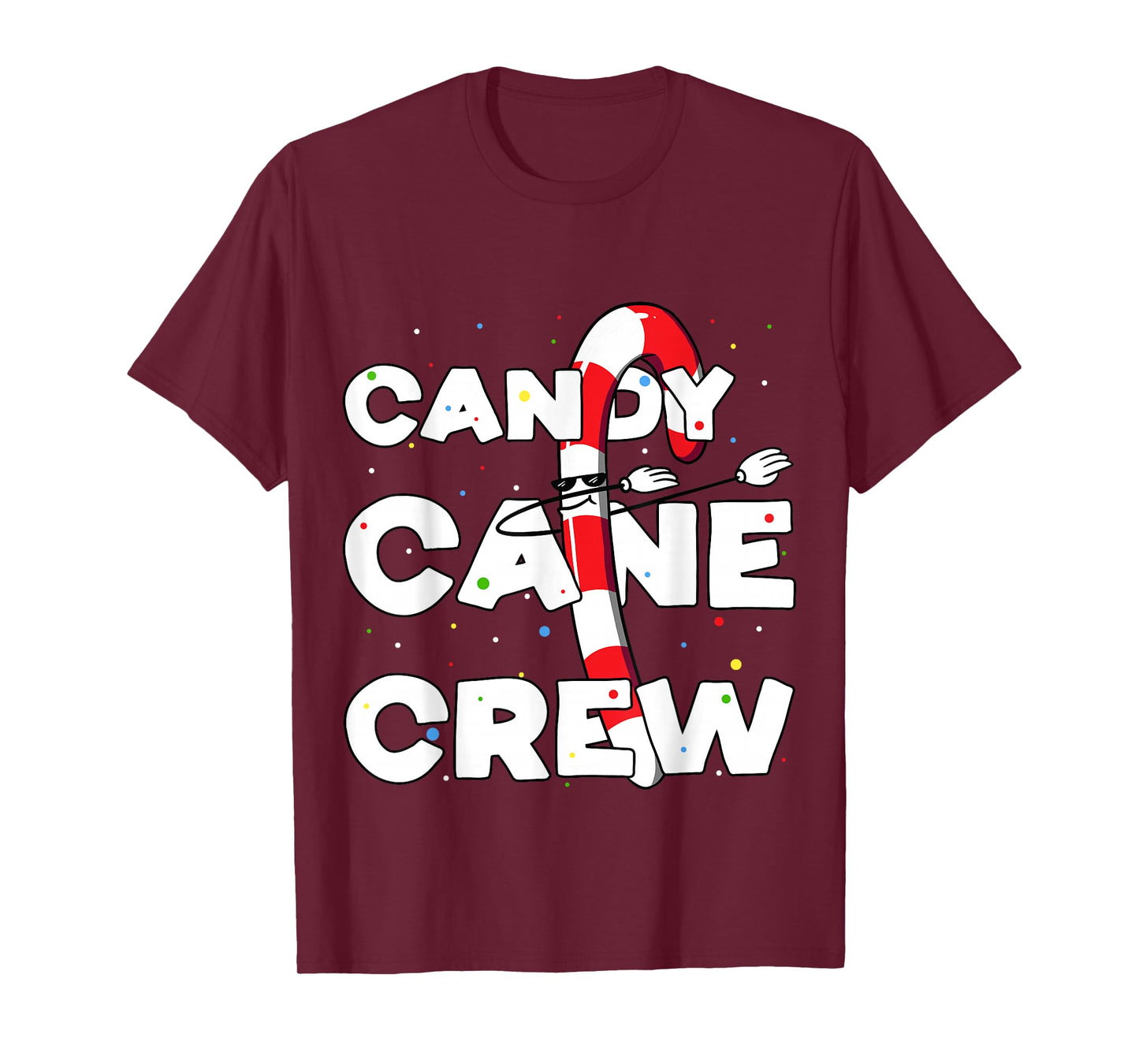 Candy Cane Crew Funny Christmas Candy Lover Dancing Candy T-Shirt
