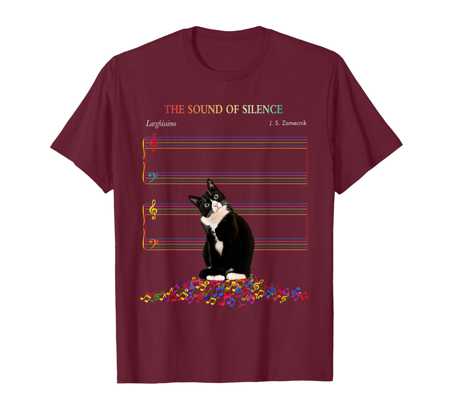 Cute Cat The Sound Of Silence T-Shirt