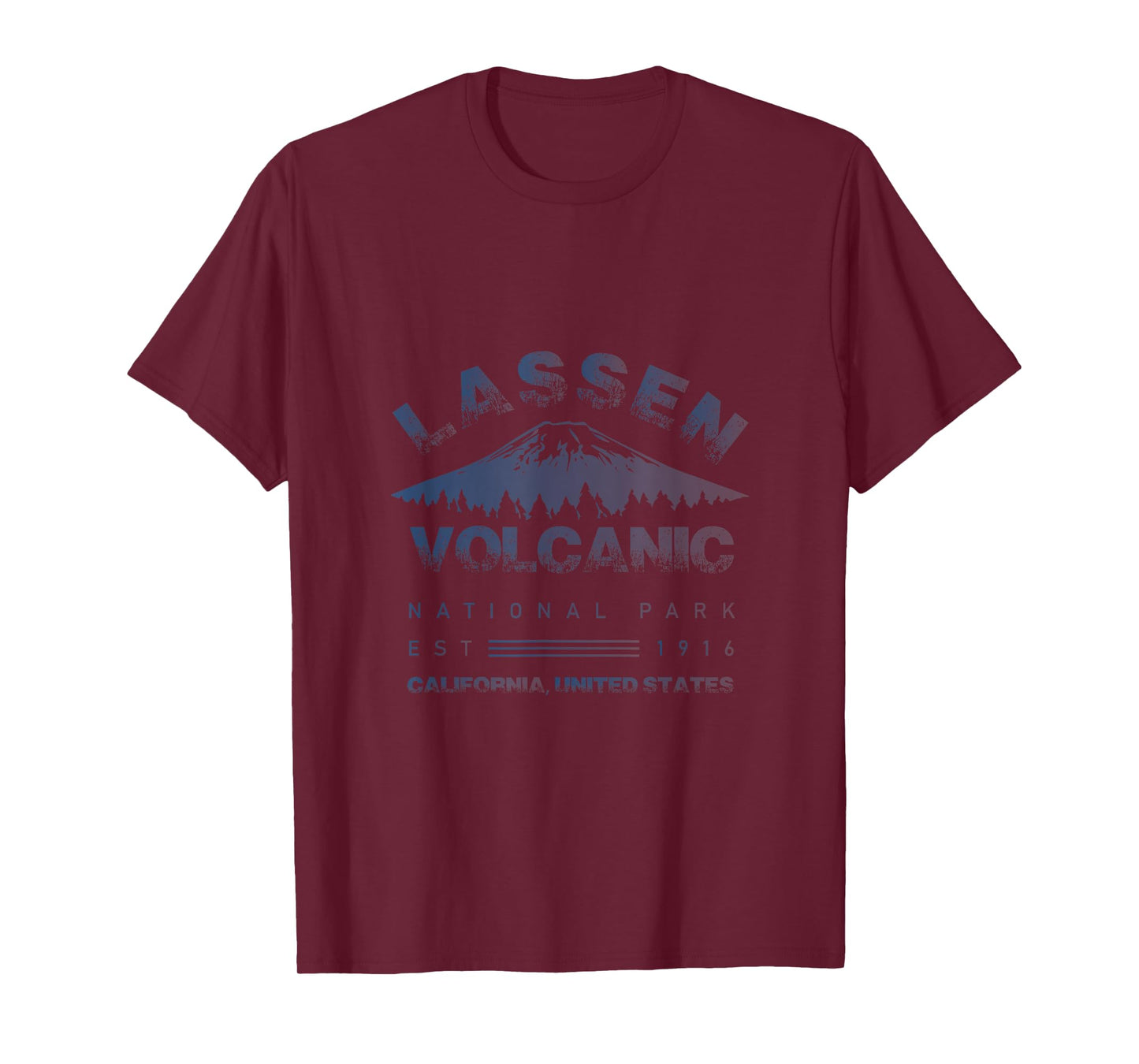 Cool Distressed Lassen Volcanic National Park T-Shirt