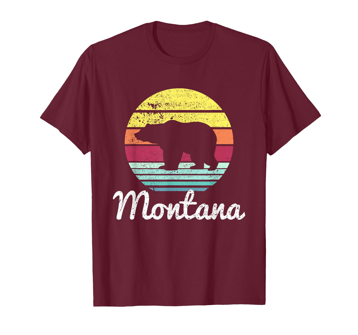 Vintage Retro MT Montana Wildlife Bear Adventure T-shirt T-Shirt