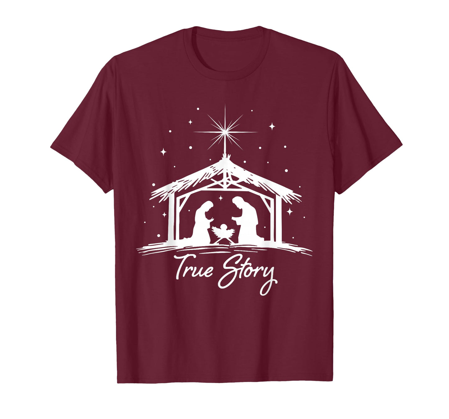 True Story of Jesus Birth Christmas Nativity Christmas T-Shirt