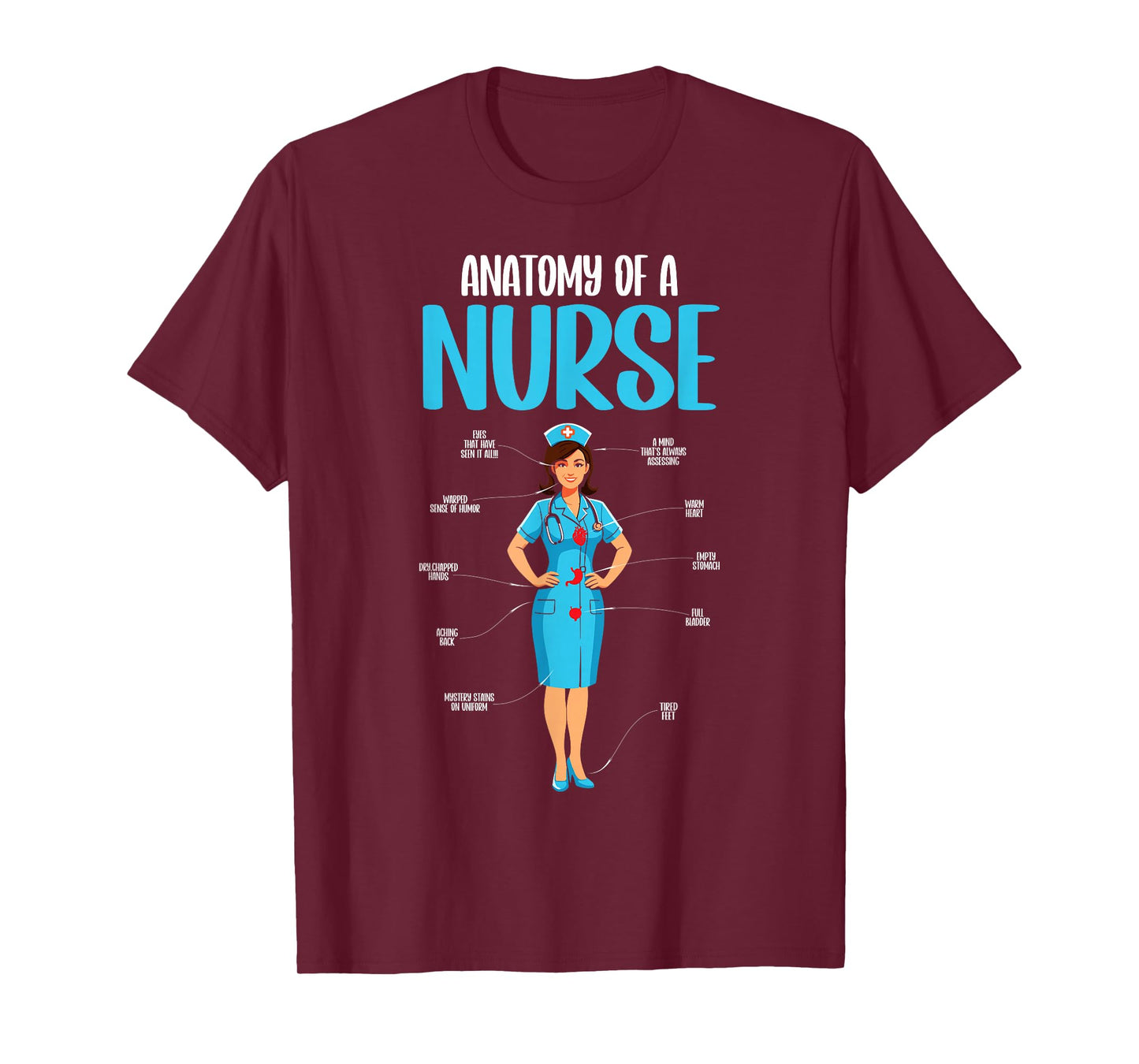 anatomy of a nurse funny nurse students women T-Shirt