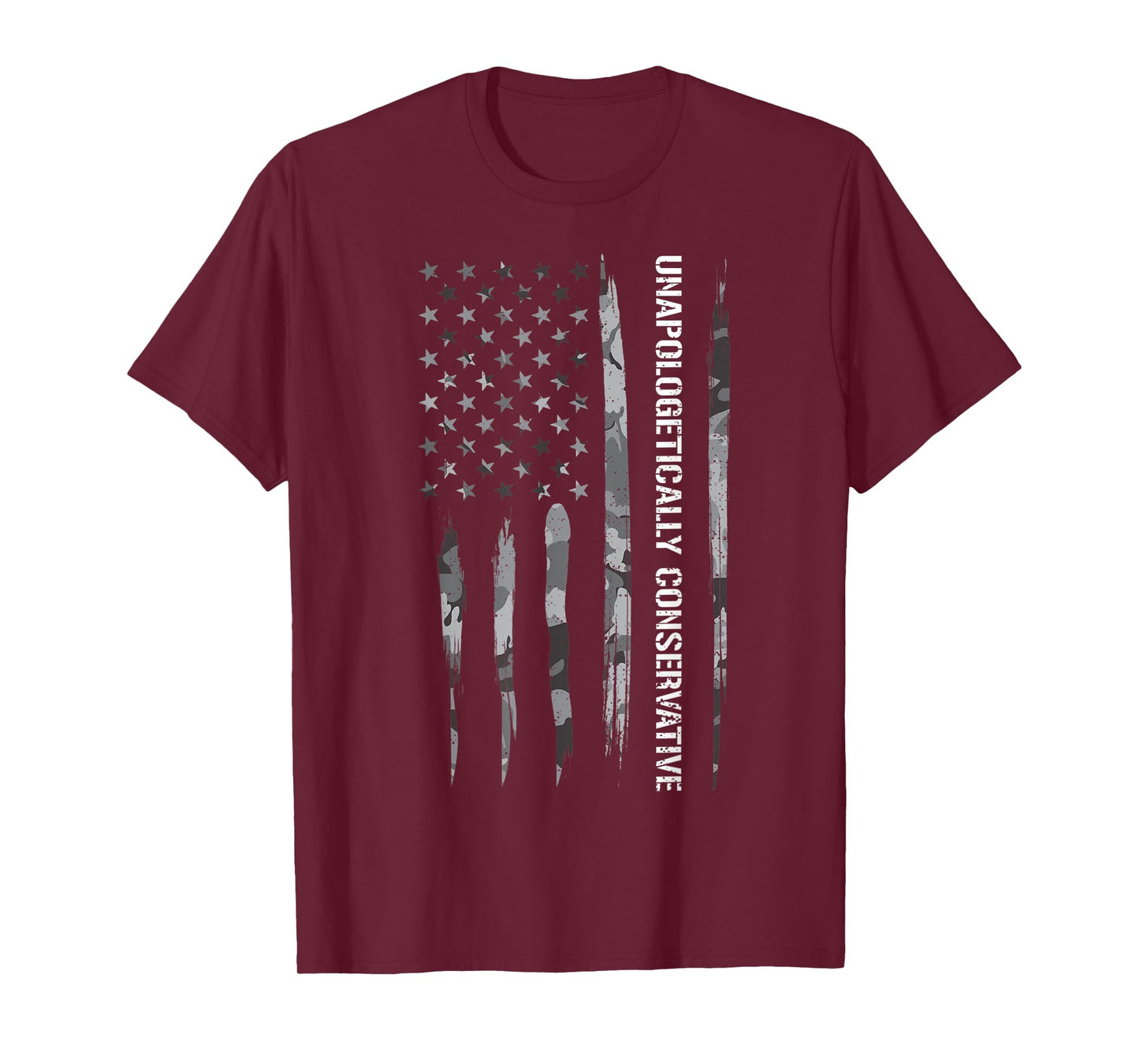 Conservative: Unapologetically Conservative - American Flag Women Men T-Shirt
