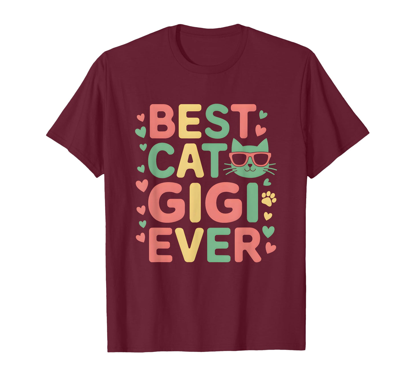 Best Cat Gigi Ever Cat Gigi Grandma Cat Lovers T-Shirt for Men Women Kids