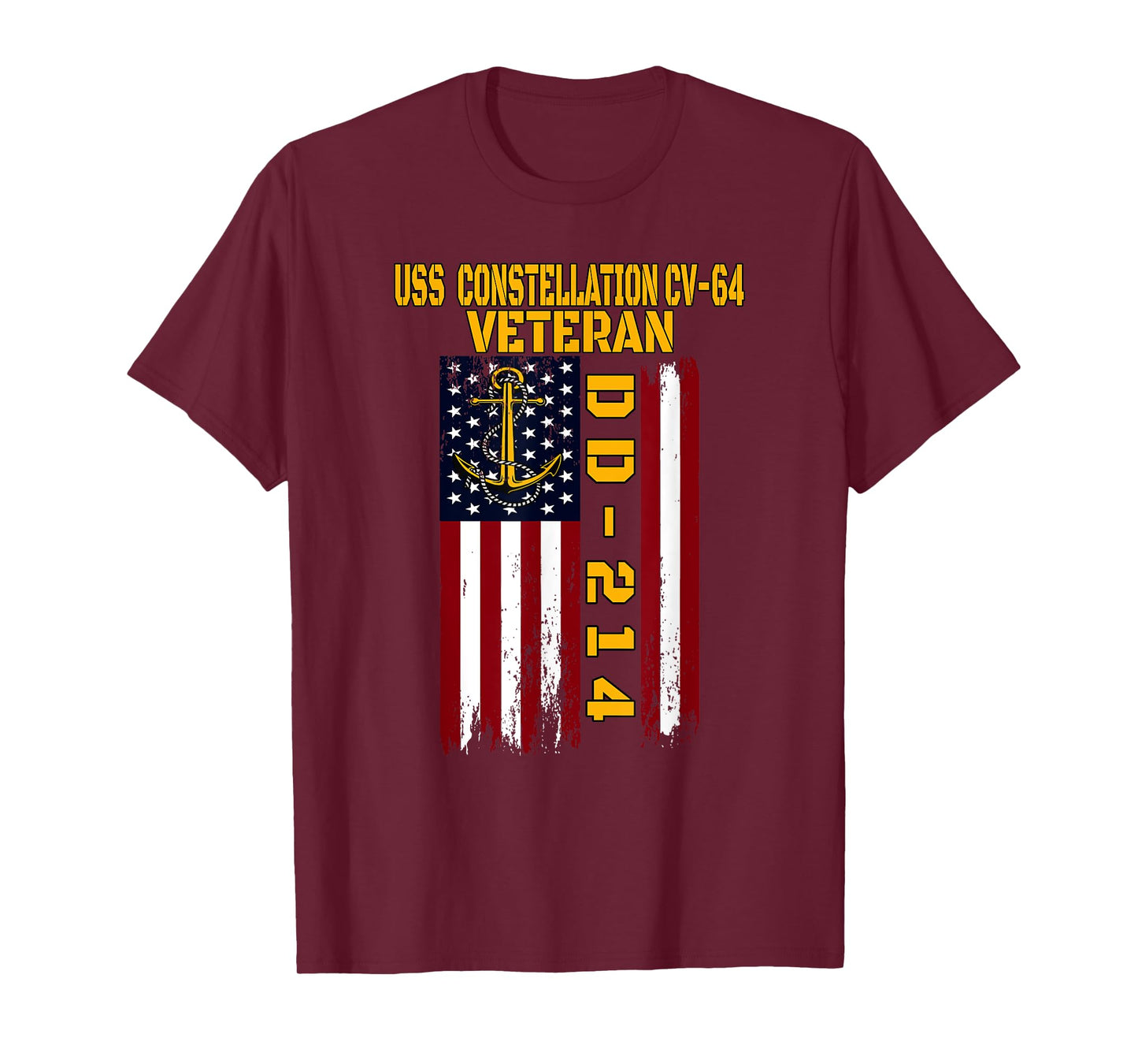 USS Constellation CV-64 Aircraft Carrier Veteran Day Fathers T-Shirt