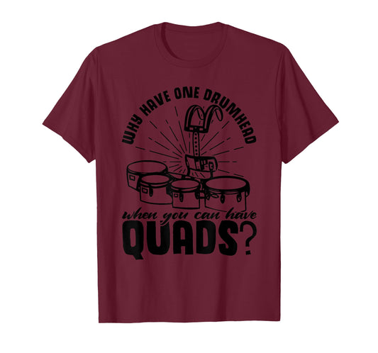School Marching Band Tenor Drums Funny Drummer T-Shirt