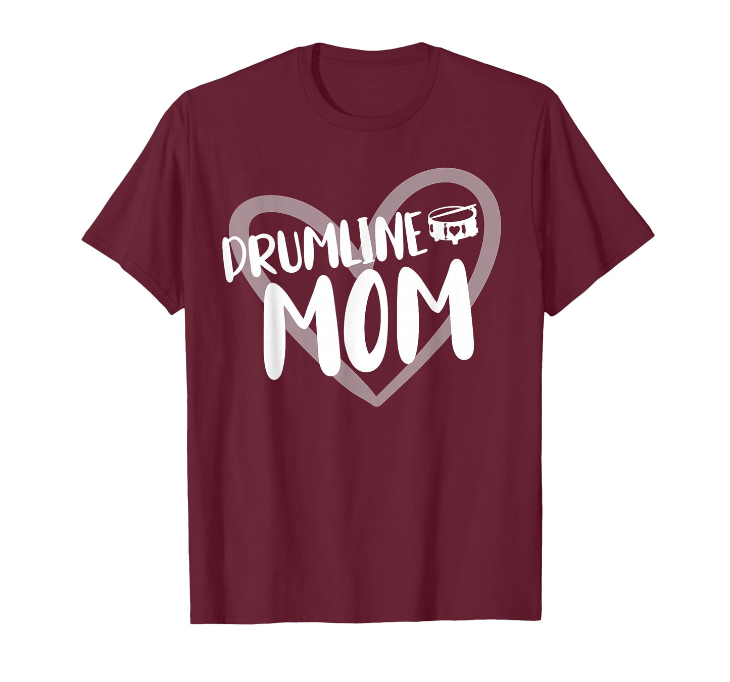 Drumline Mom Heart Marching Band T-Shirt