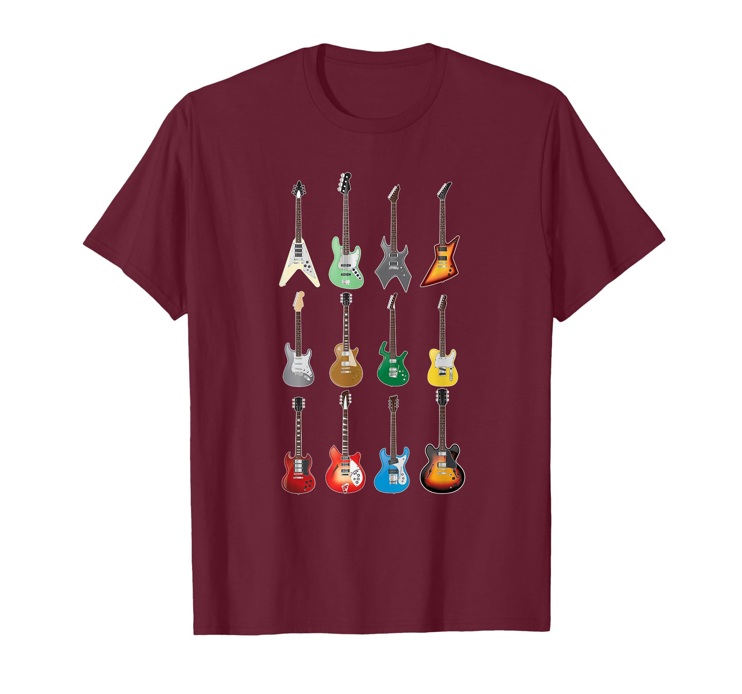 Electric Guitarist T-Shirt - Vintage Guitar Collection 2 T-Shirt