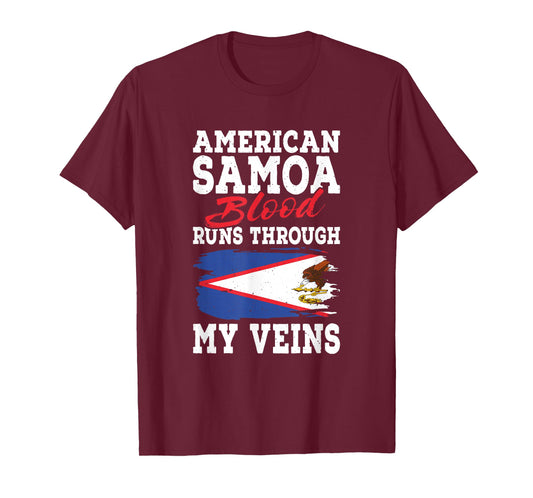 Samoa Pride Roots American Samoan American Samoa Blood T-Shirt