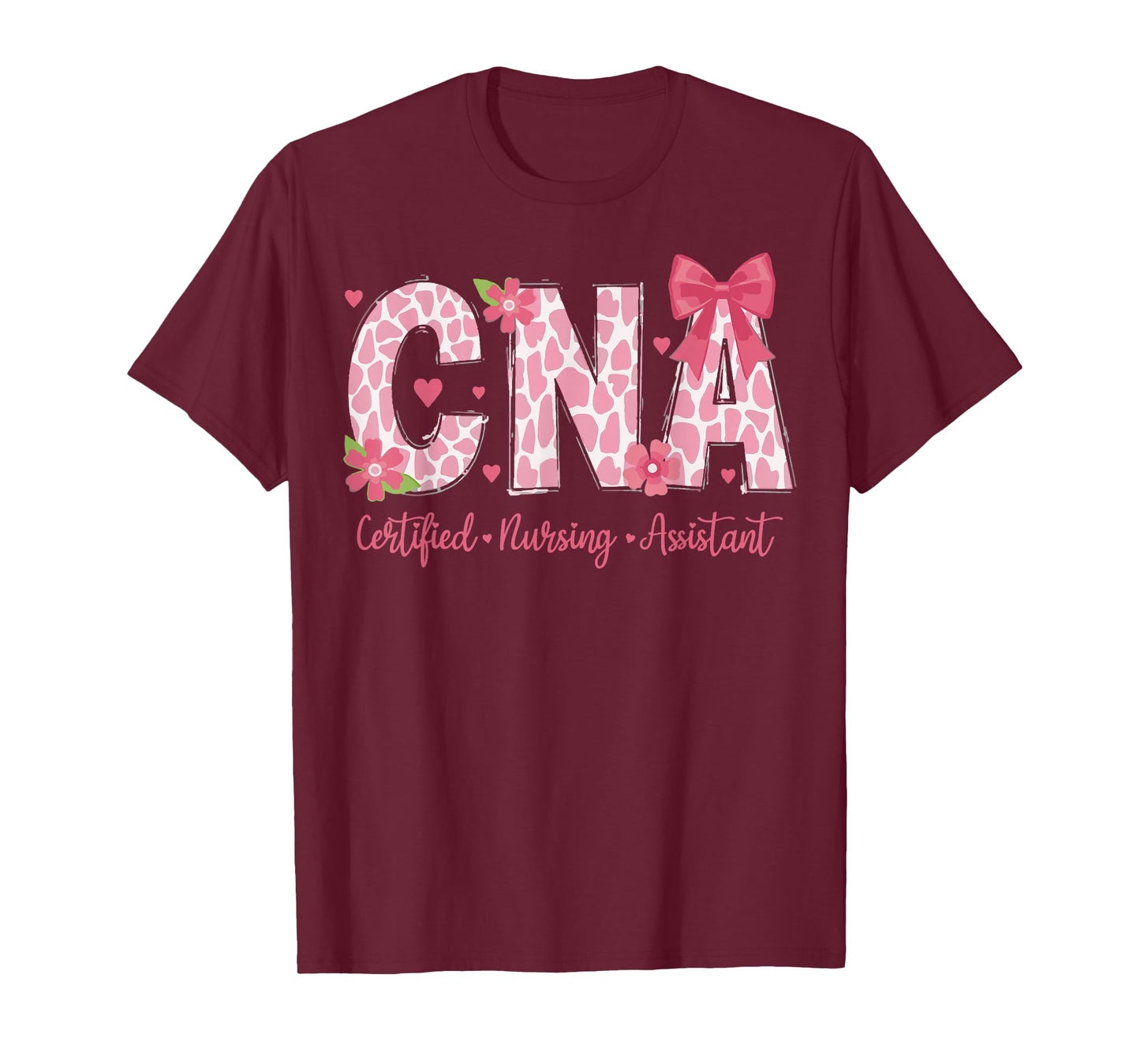 CNA Week Nursing Stethoscope Coquette Bow Certified Nurse T-Shirt